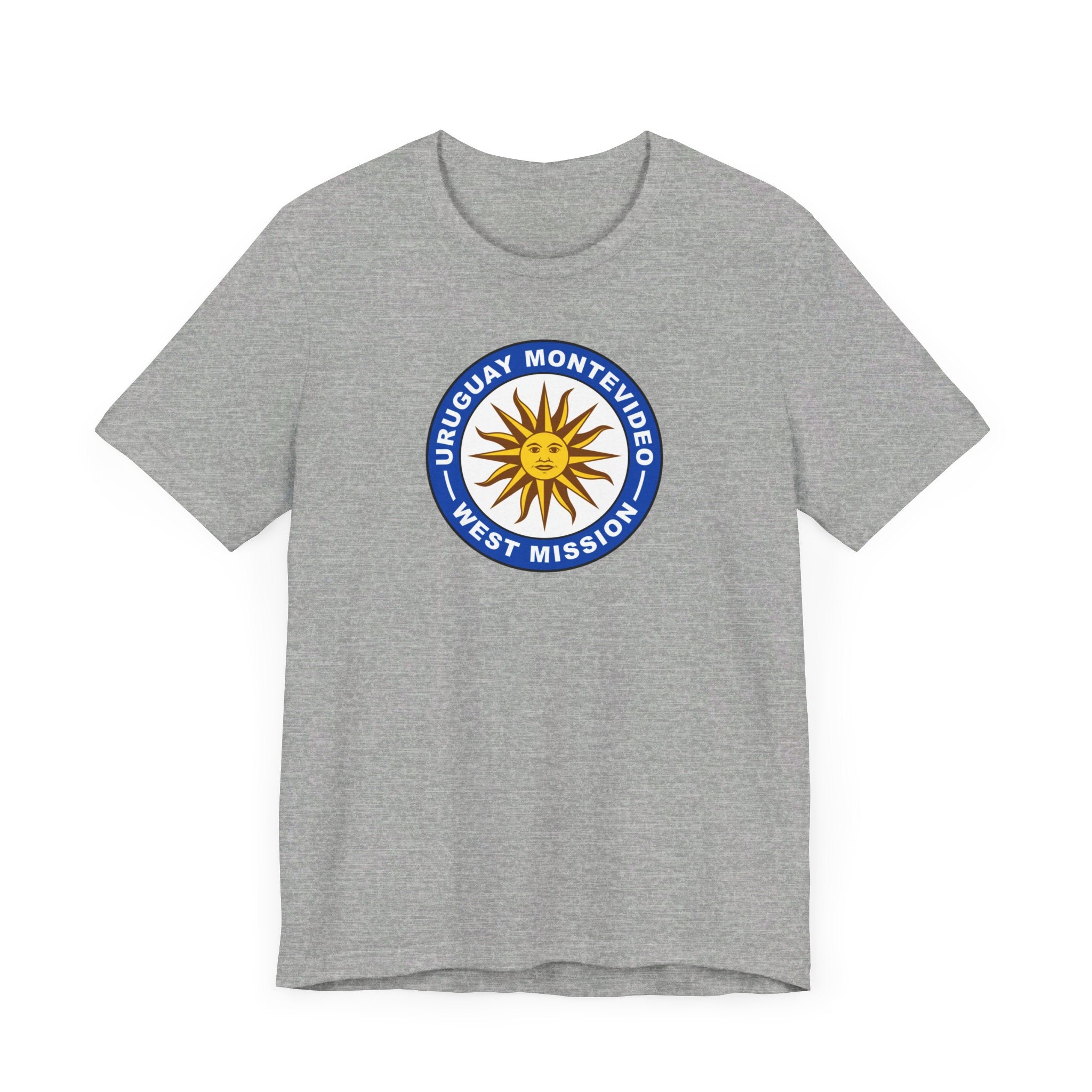 Uruguay Montevideo West Mission Circular Flag T-shirt - Mission Wishlist - LDS Missionary Gift Store