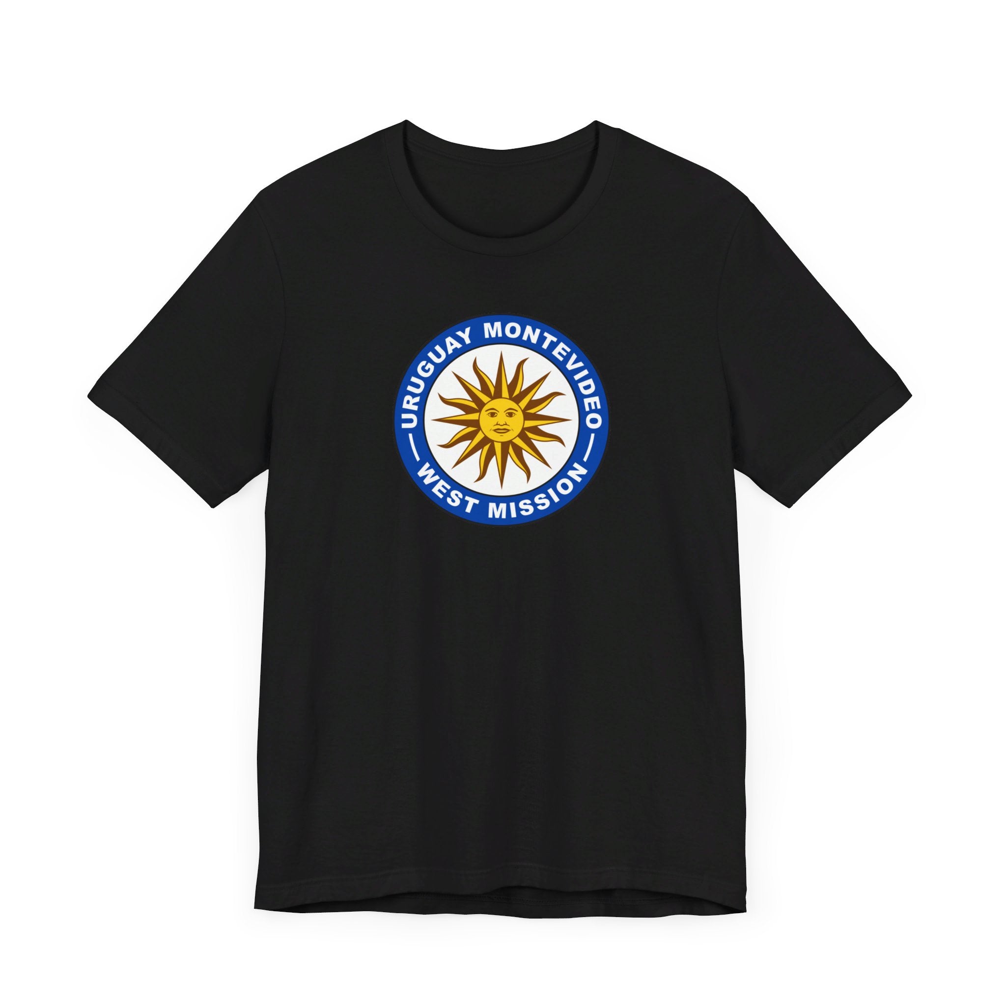 Uruguay Montevideo West Mission Circular Flag T-shirt - Mission Wishlist - LDS Missionary Gift Store