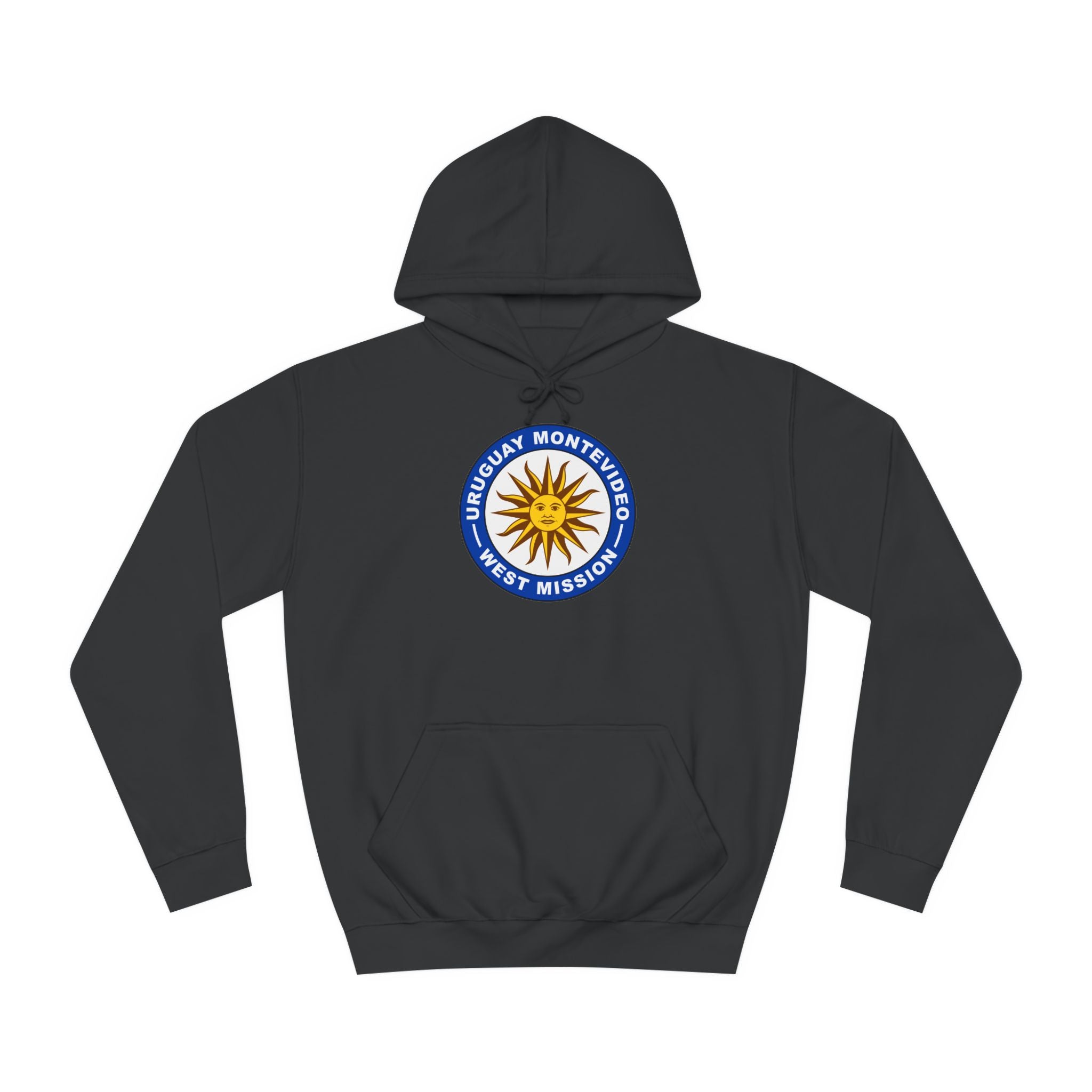 Uruguay Montevideo West Mission Flag Logo (White Border) College Hoodie - Mission Wishlist - LDS Missionary Gift Store