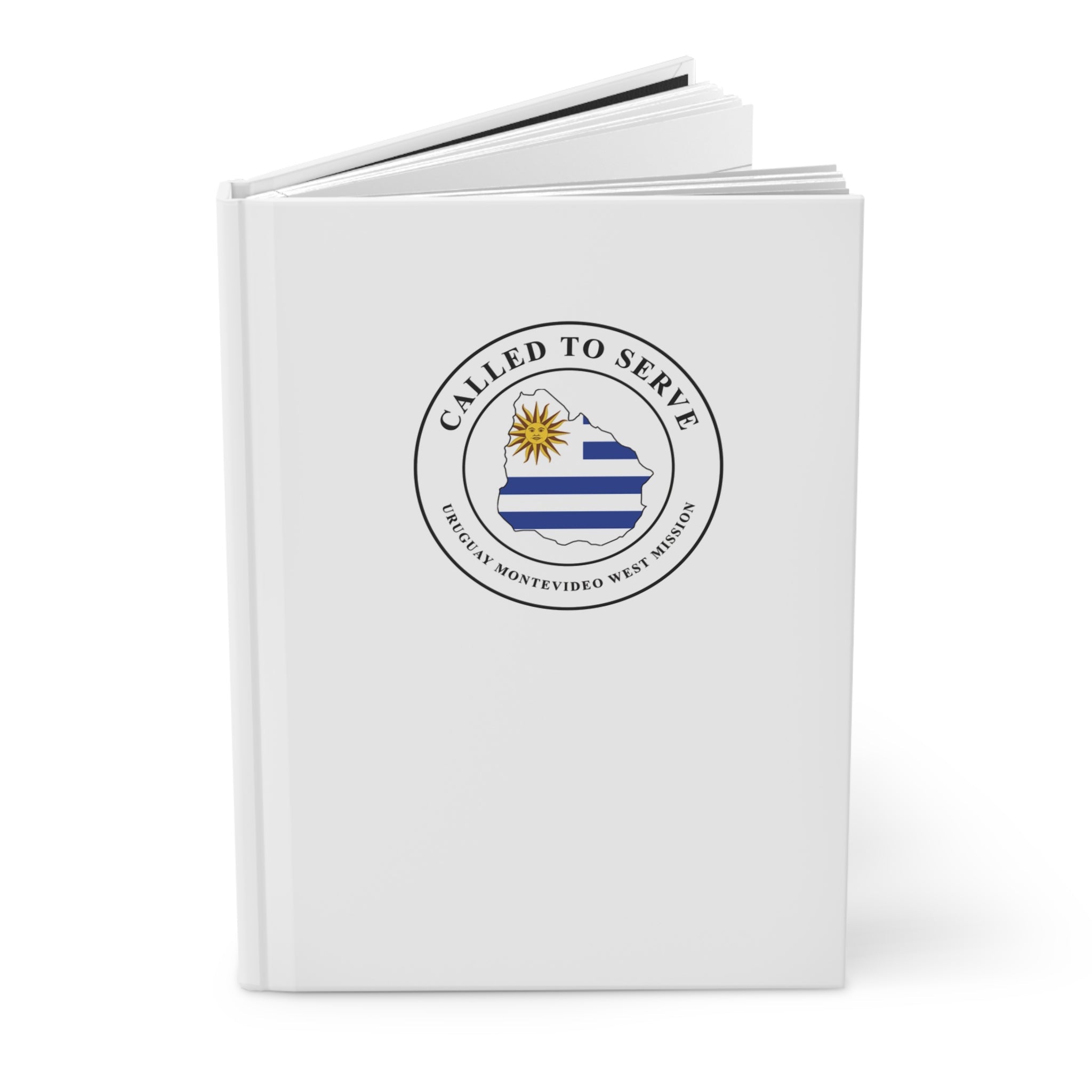 Uruguay Montevideo West Mission Flag Map Called to Serve White Hardcover Journal Matte - Mission Wishlist - LDS Missionary Gift Store