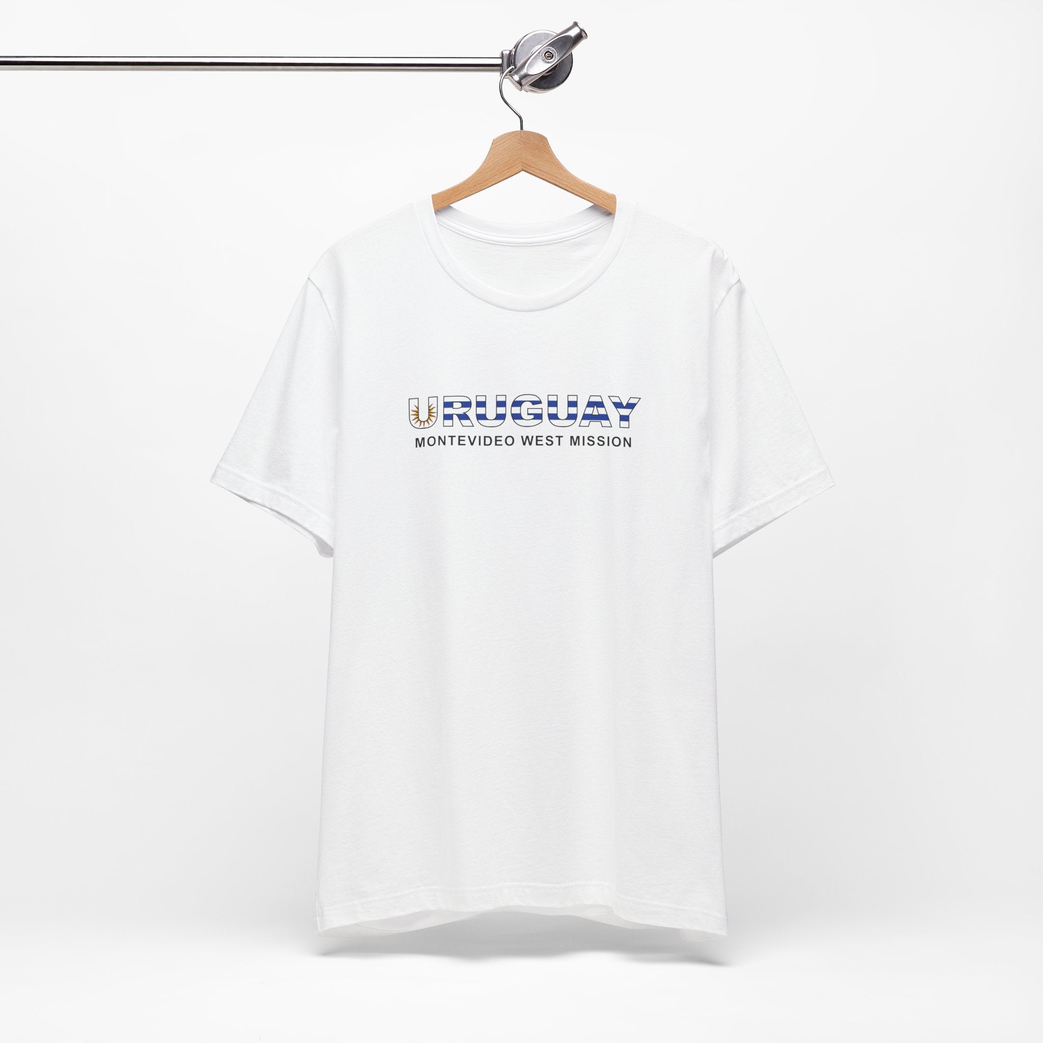 Uruguay Montevideo West Mission Flag Title T-shirt - Mission Wishlist - LDS Missionary Gift Store
