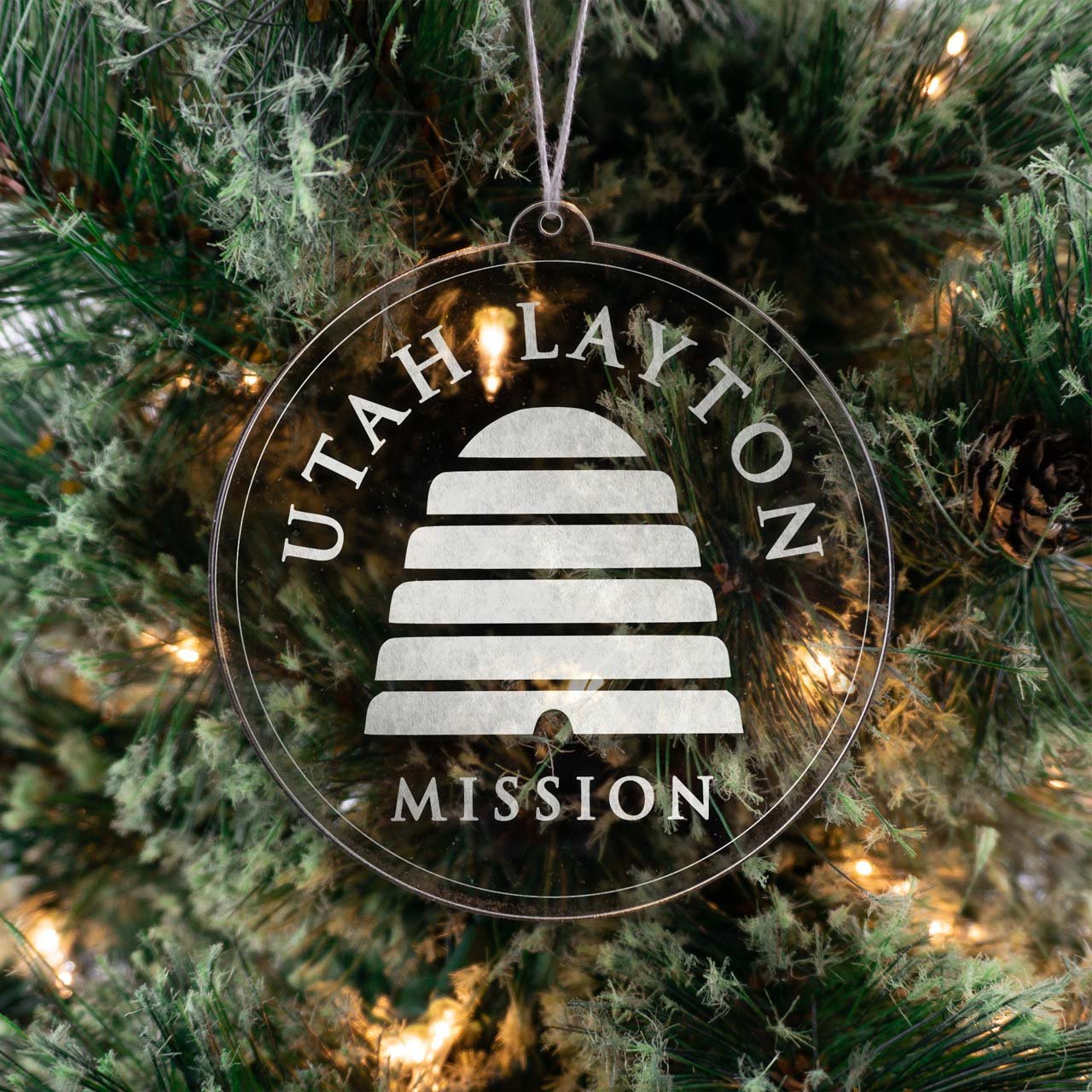 Utah Layton Mission Christmas Ornament - Latter-Day Saint LDS Missionary Gift - Book of Mormon