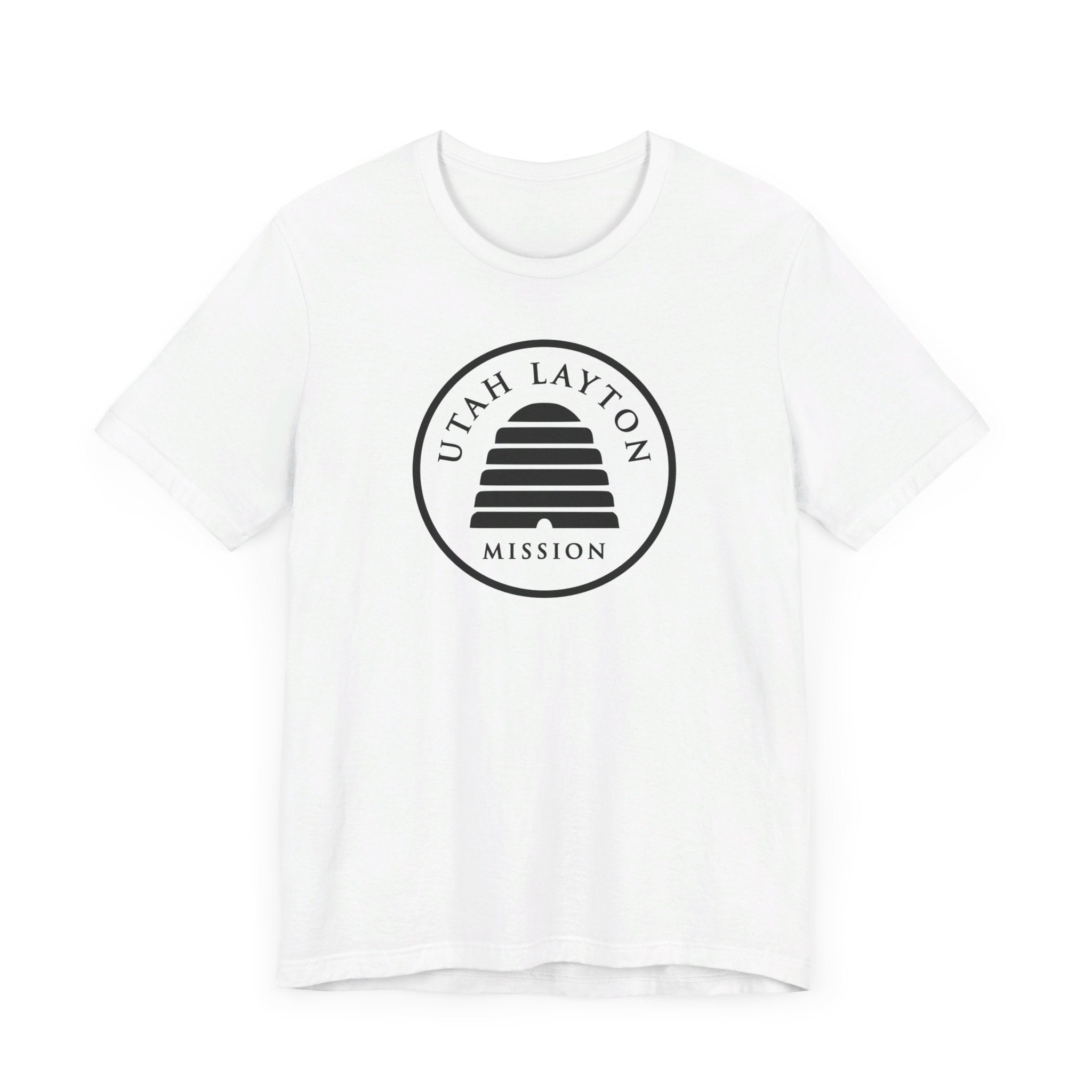 Utah Layton Mission Circular Monochrome Logo T-Shirt - Mission Wishlist - LDS Missionary Gift Store