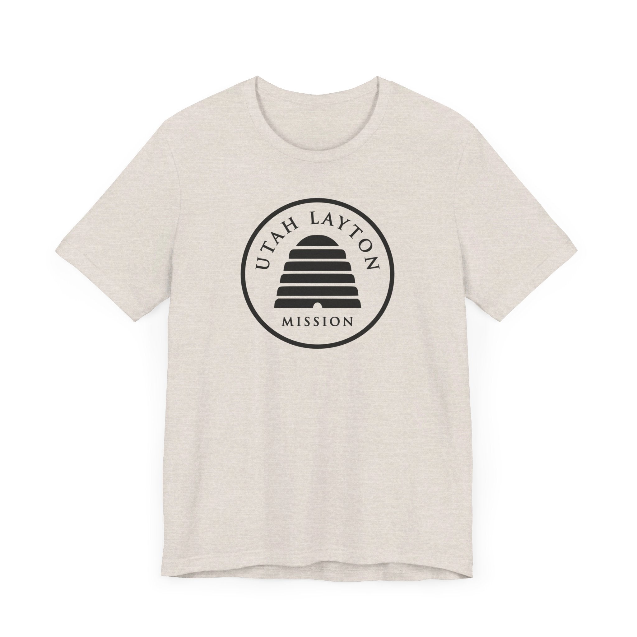Utah Layton Mission Circular Monochrome Logo T-Shirt - Mission Wishlist - LDS Missionary Gift Store
