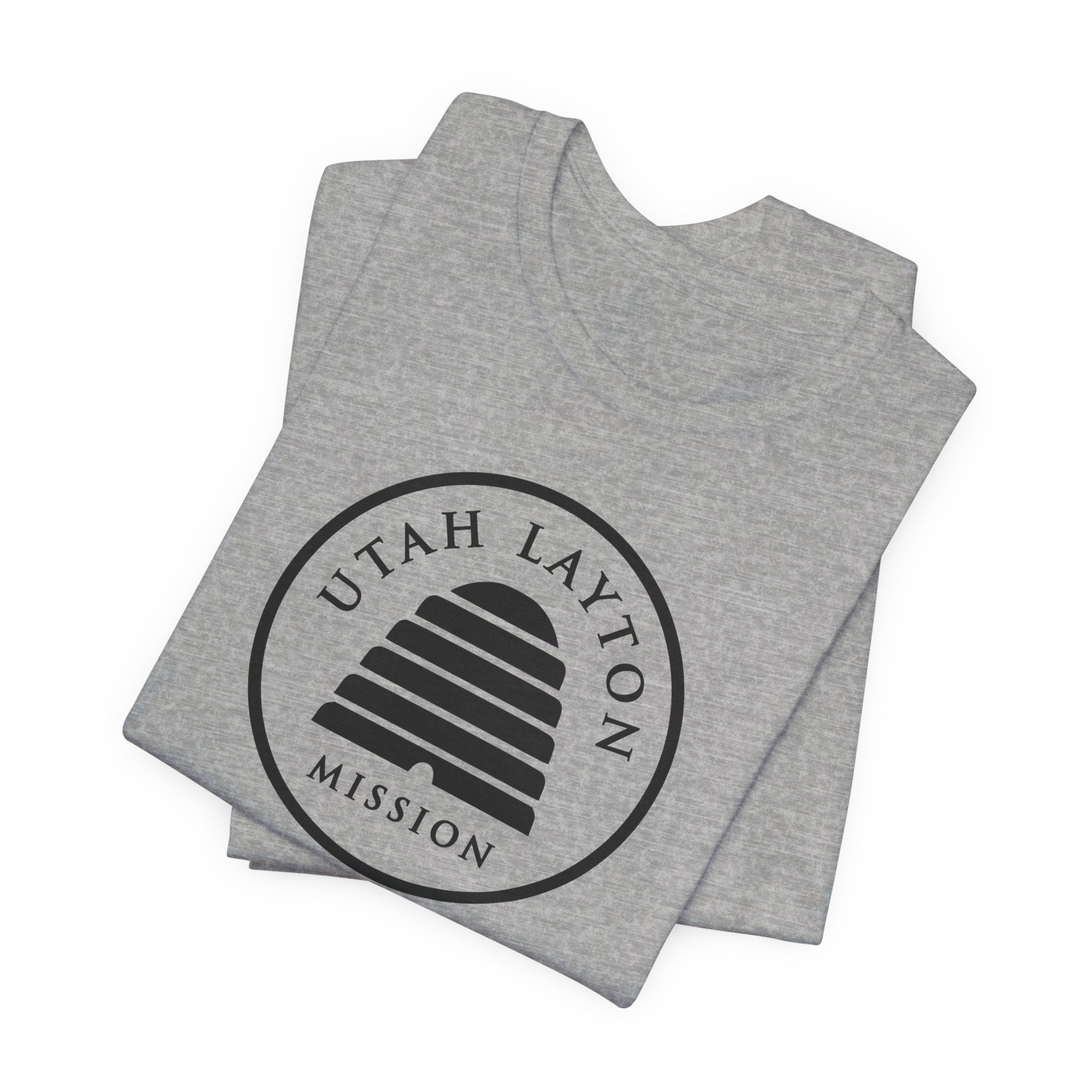 Utah Layton Mission Circular Monochrome Logo T-Shirt - Mission Wishlist - LDS Missionary Gift Store
