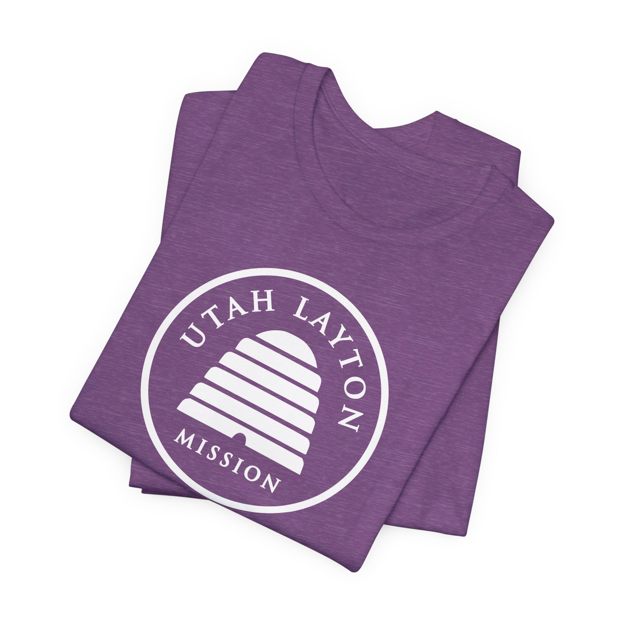 Utah Layton Mission Circular Monochrome Logo T-Shirt - Mission Wishlist - LDS Missionary Gift Store