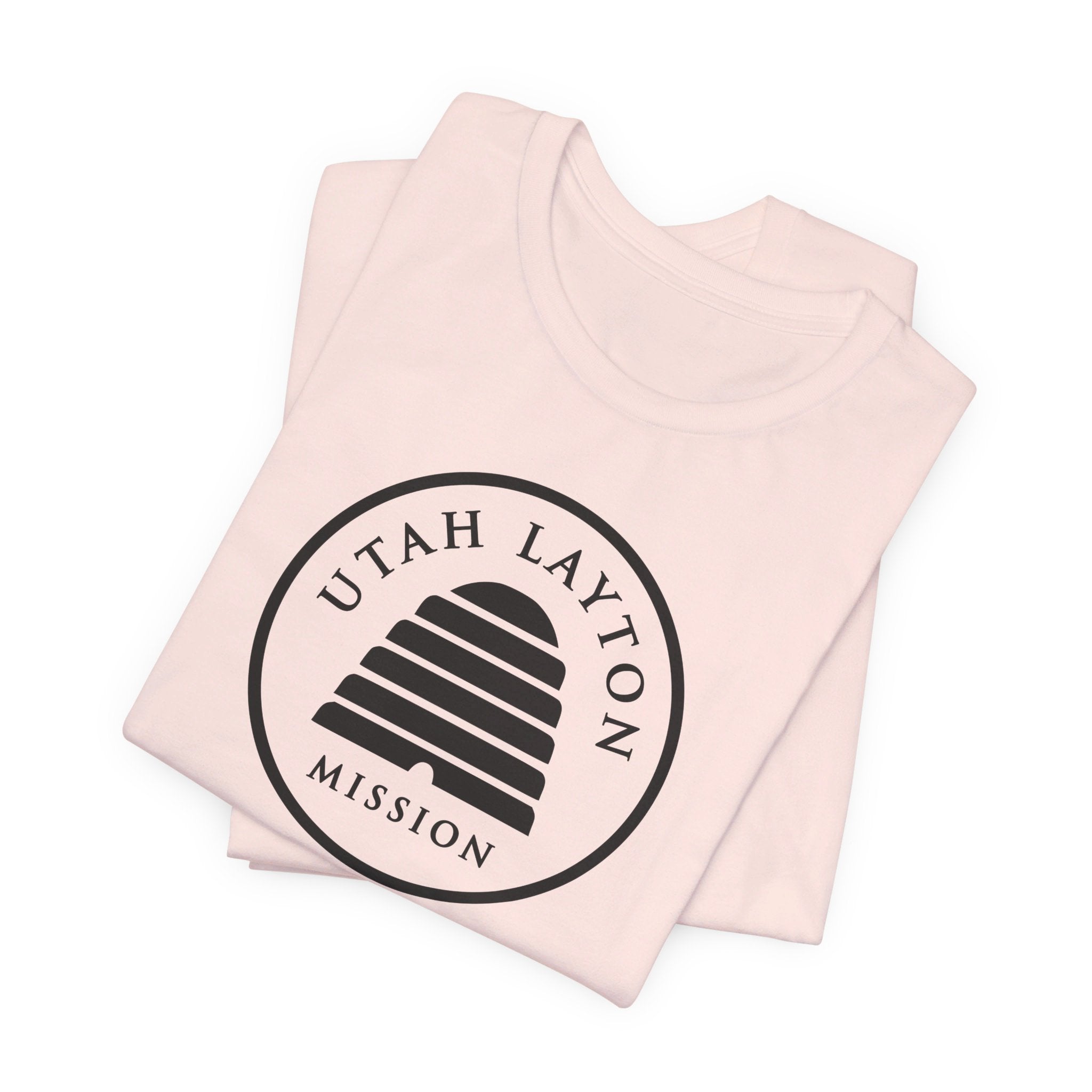 Utah Layton Mission Circular Monochrome Logo T-Shirt - Mission Wishlist - LDS Missionary Gift Store
