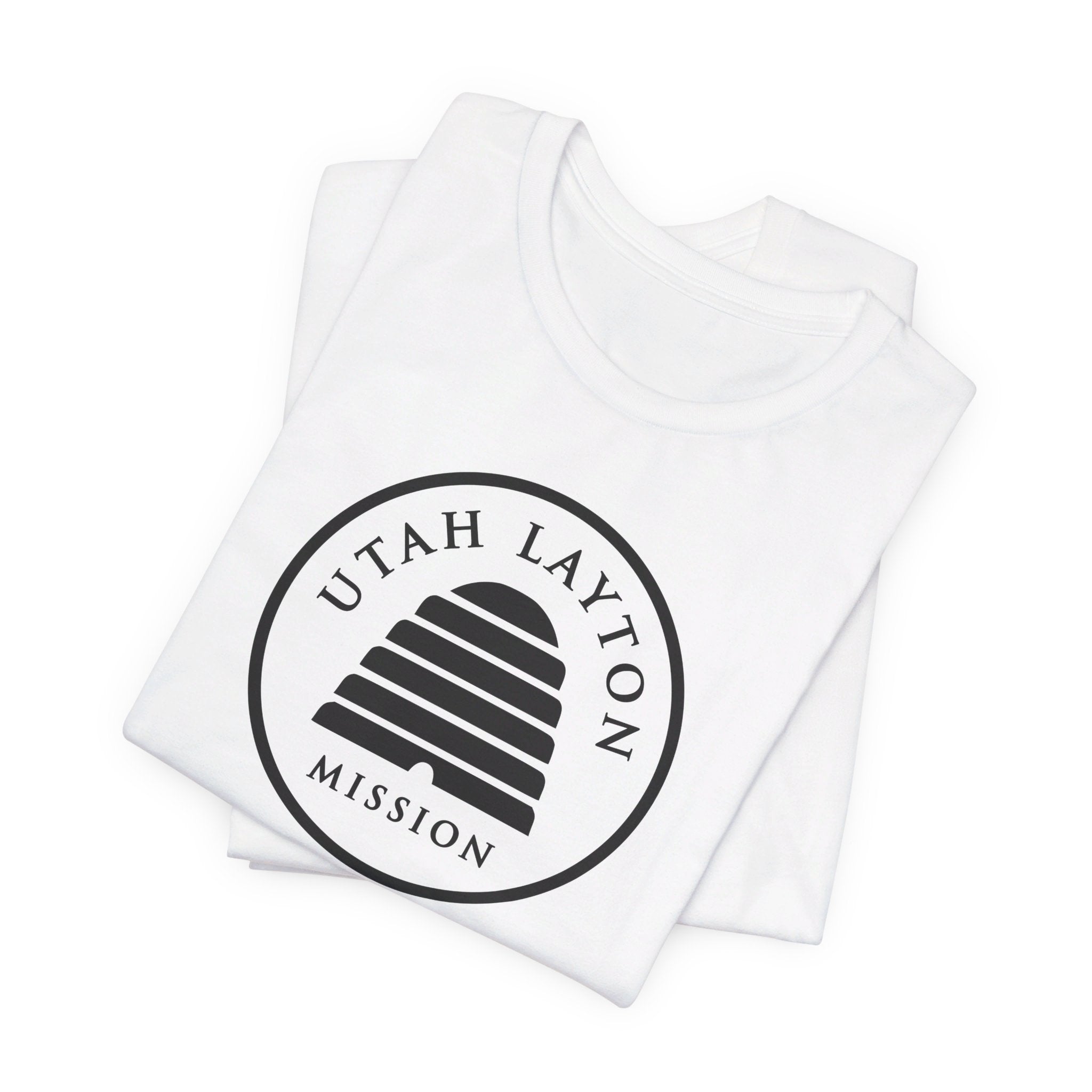 Utah Layton Mission Circular Monochrome Logo T-Shirt - Mission Wishlist - LDS Missionary Gift Store