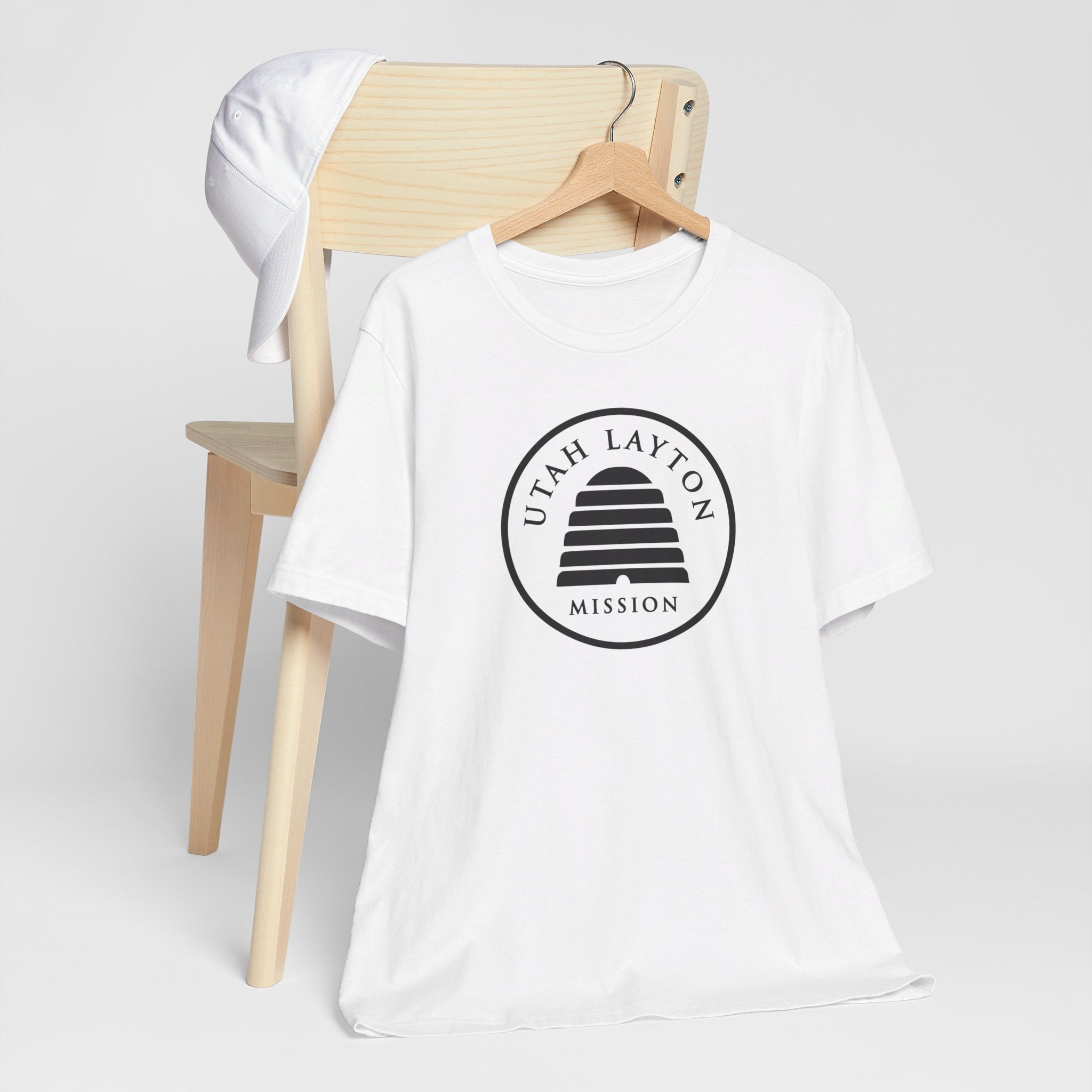 Utah Layton Mission Circular Monochrome Logo T-Shirt - Mission Wishlist - LDS Missionary Gift Store