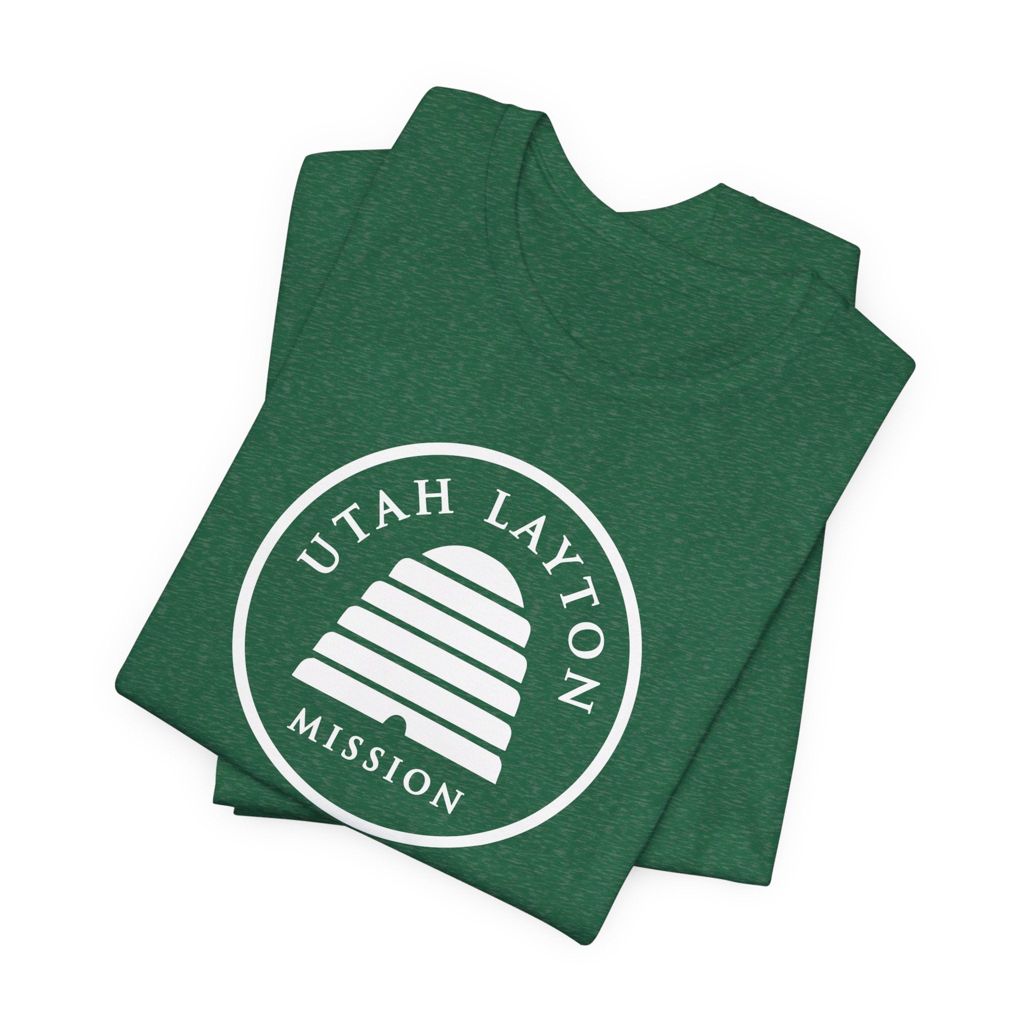 Utah Layton Mission Circular Monochrome Logo T-Shirt - Mission Wishlist - LDS Missionary Gift Store