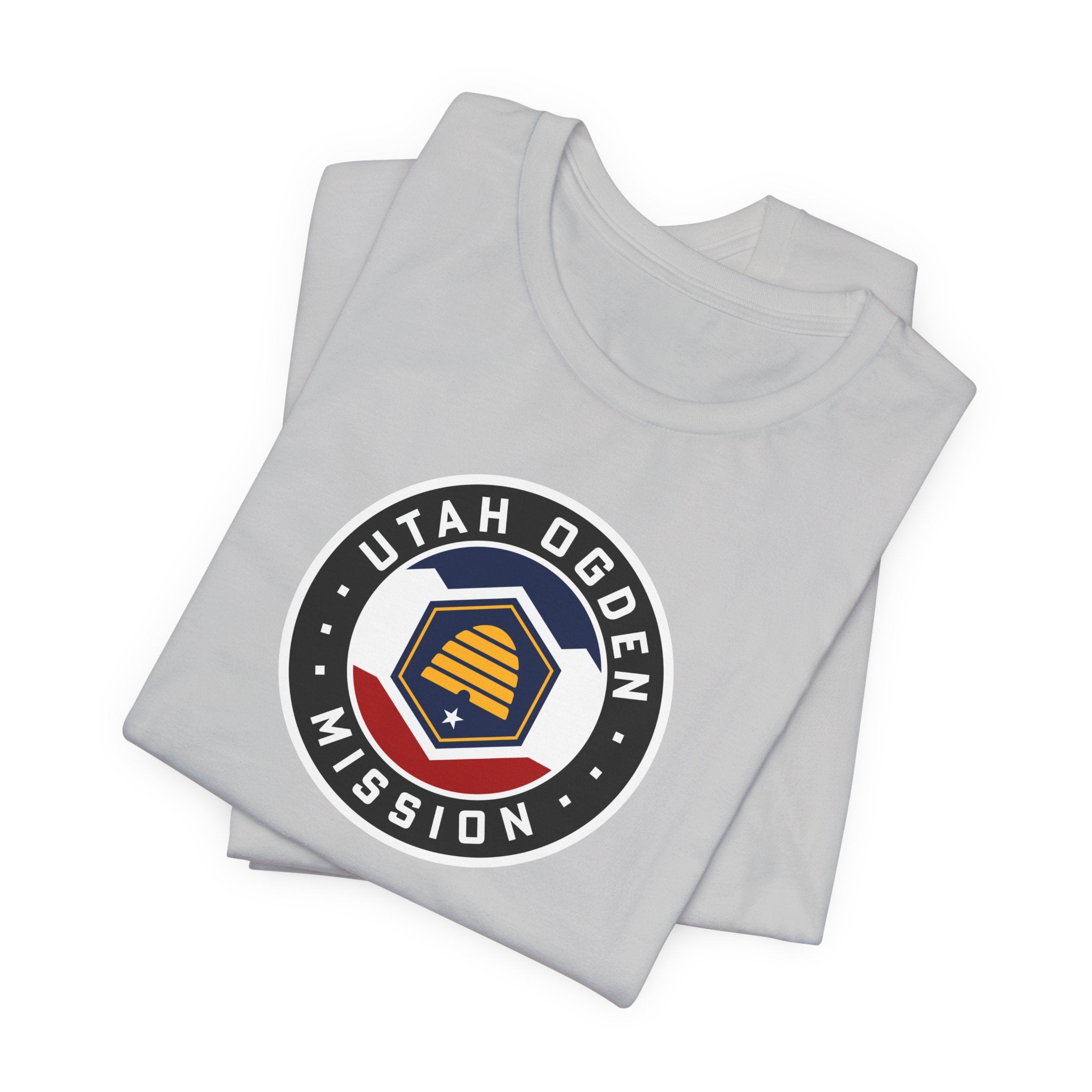 Utah Ogden Mission State Flag Logo (Black Border) T-shirt - Mission Wishlist - LDS Missionary Gift Store