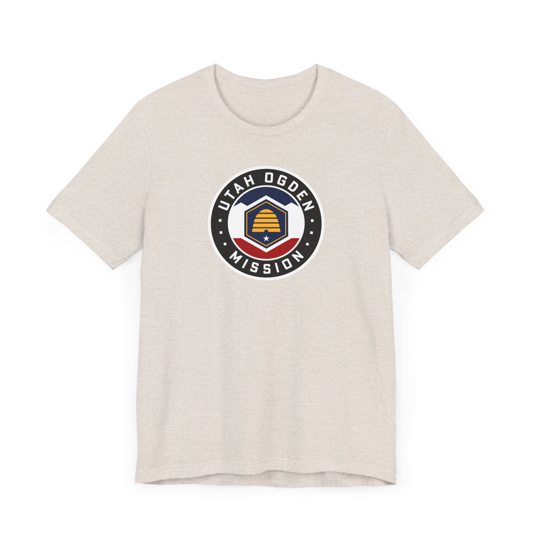 Utah Ogden Mission State Flag Logo (Black Border) T-shirt - Mission Wishlist - LDS Missionary Gift Store