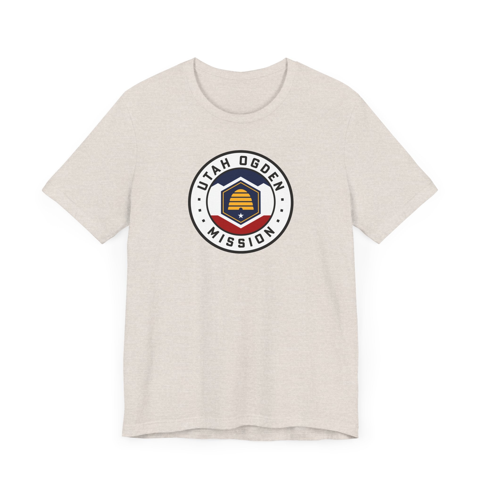 Utah Ogden Mission State Flag Logo (White Border) T-shirt - Mission Wishlist - LDS Missionary Gift Store
