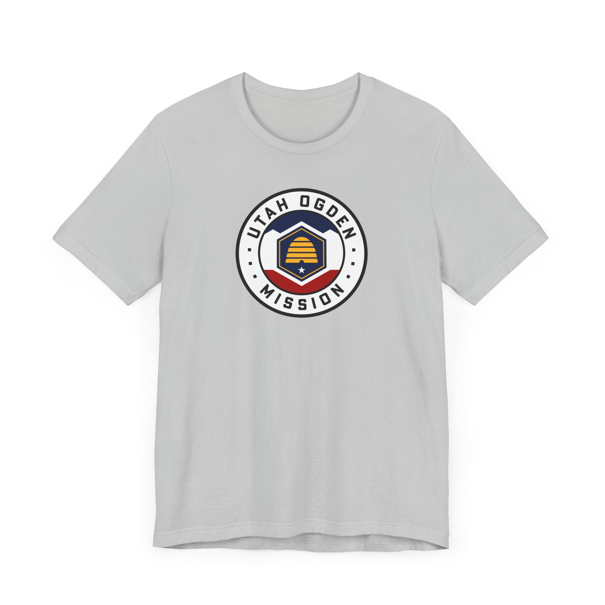 Utah Ogden Mission State Flag Logo (White Border) T-shirt - Latter-Day Saint LDS Missionary Gift - Book of Mormon