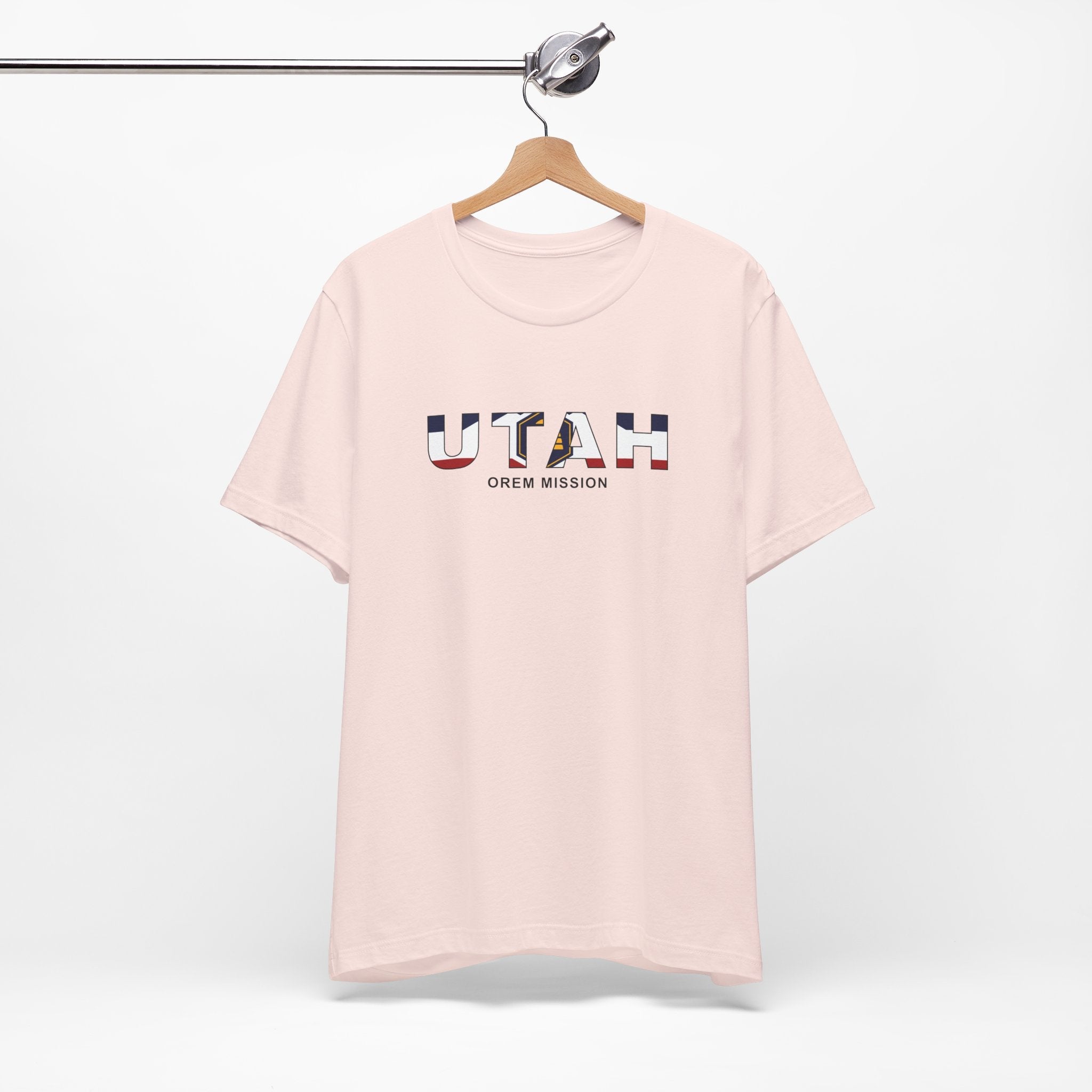 Utah Orem Mission Flag Title T-shirt - Mission Wishlist - LDS Missionary Gift Store