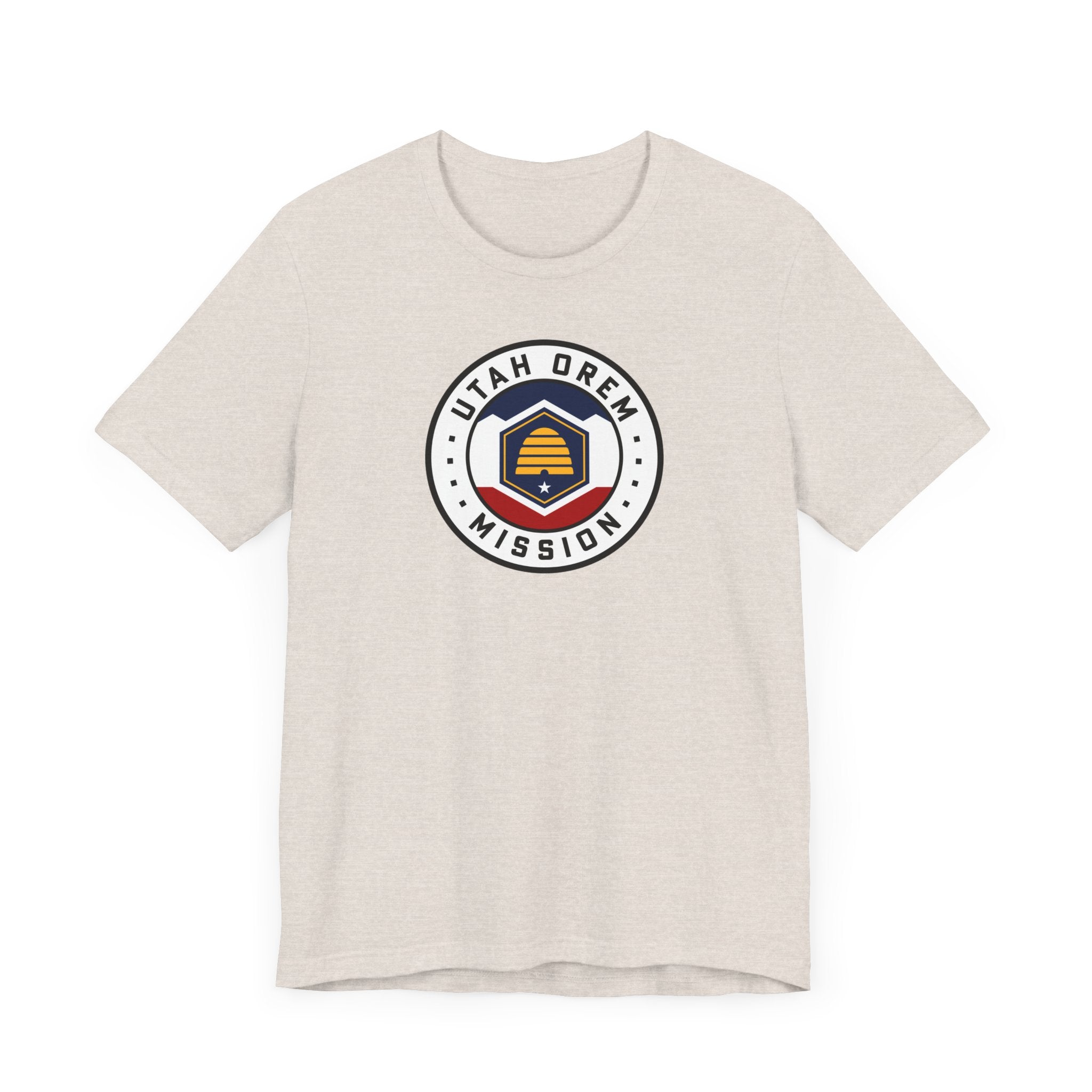 Utah Orem Mission State Flag Logo (White Border) T-shirt - Latter-Day Saint LDS Missionary Gift - Book of Mormon
