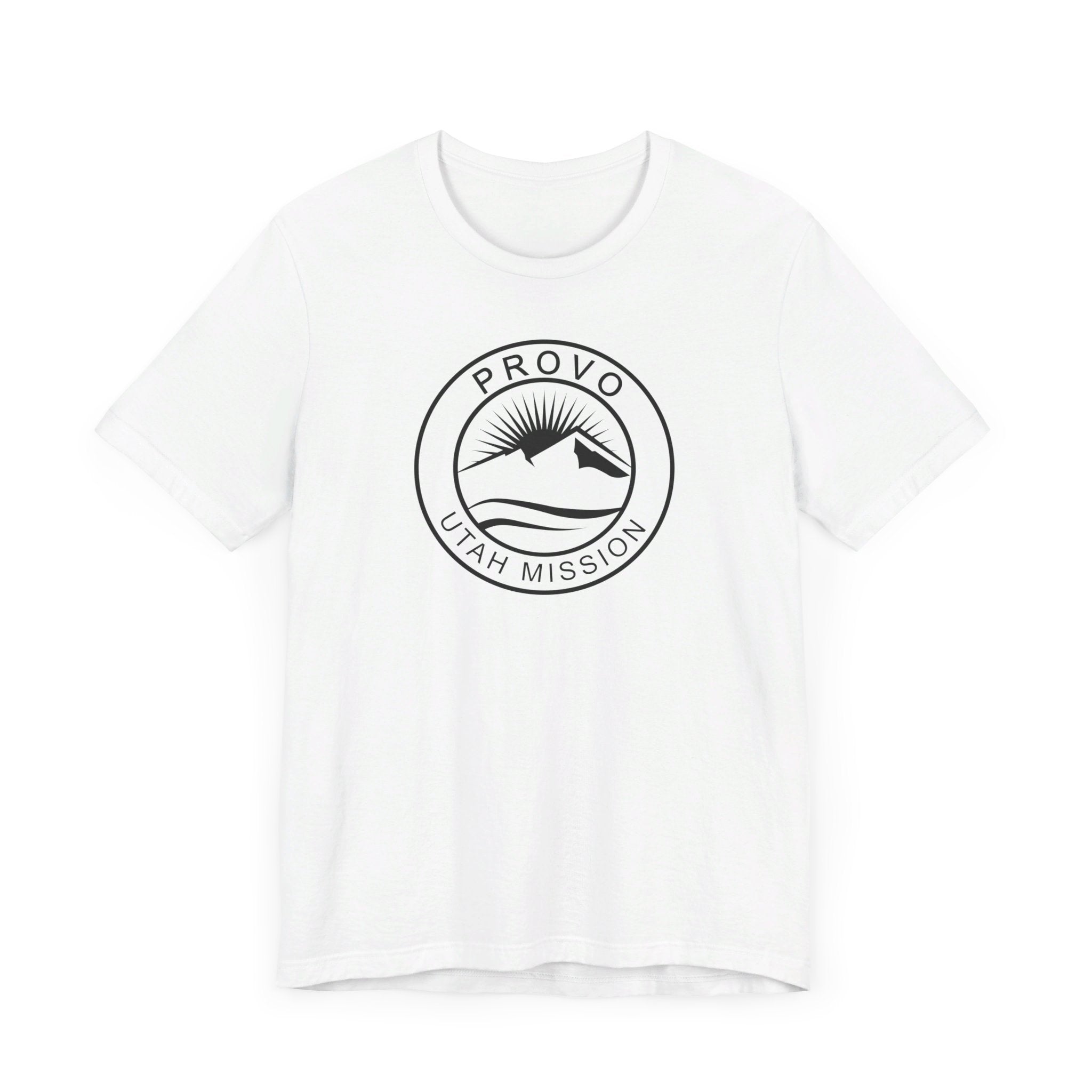 Utah Provo Mission Circular Monochrome Logo T-Shirt - Mission Wishlist - LDS Missionary Gift Store