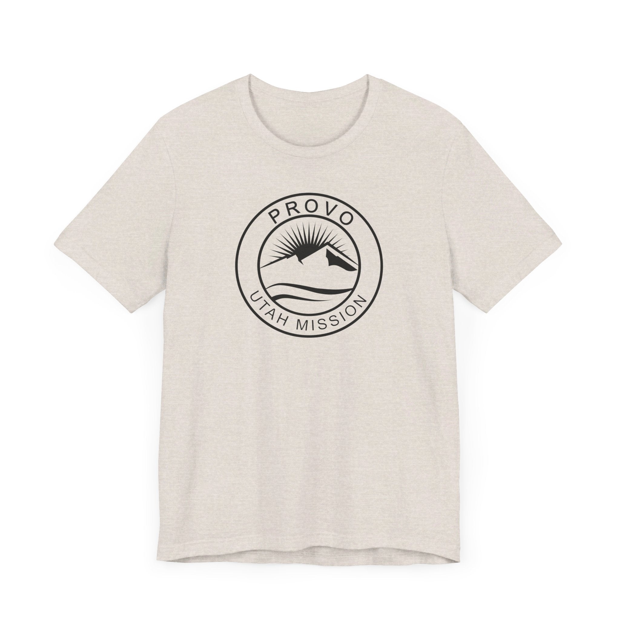 Utah Provo Mission Circular Monochrome Logo T-Shirt - Mission Wishlist - LDS Missionary Gift Store