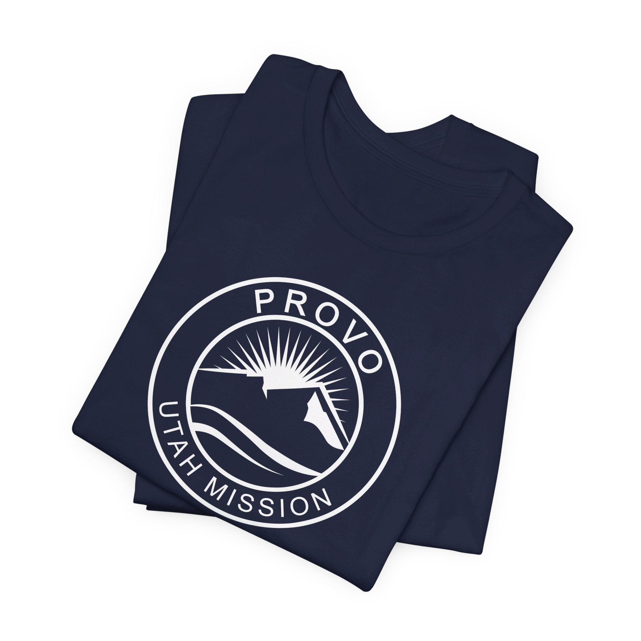 Utah Provo Mission Circular Monochrome Logo T-Shirt - Mission Wishlist - LDS Missionary Gift Store