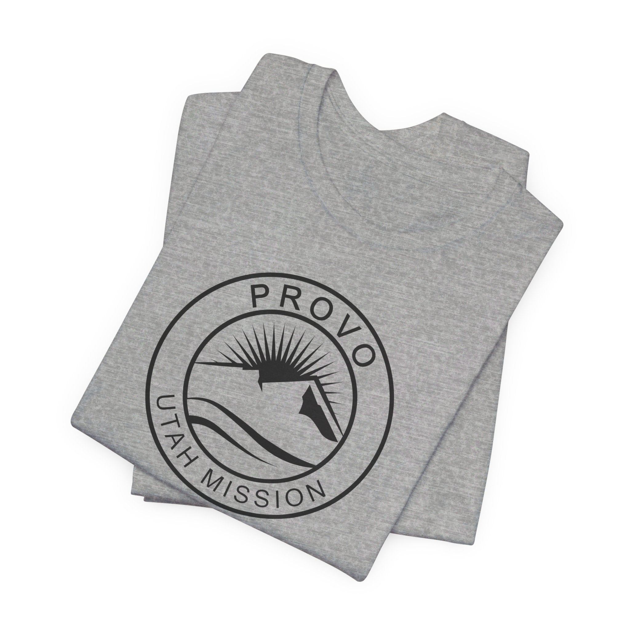 Utah Provo Mission Circular Monochrome Logo T-Shirt - Mission Wishlist - LDS Missionary Gift Store