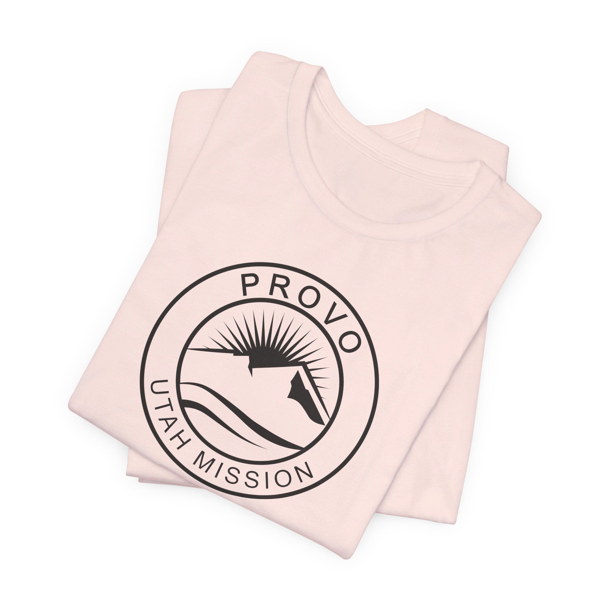 Utah Provo Mission Circular Monochrome Logo T-Shirt - Mission Wishlist - LDS Missionary Gift Store
