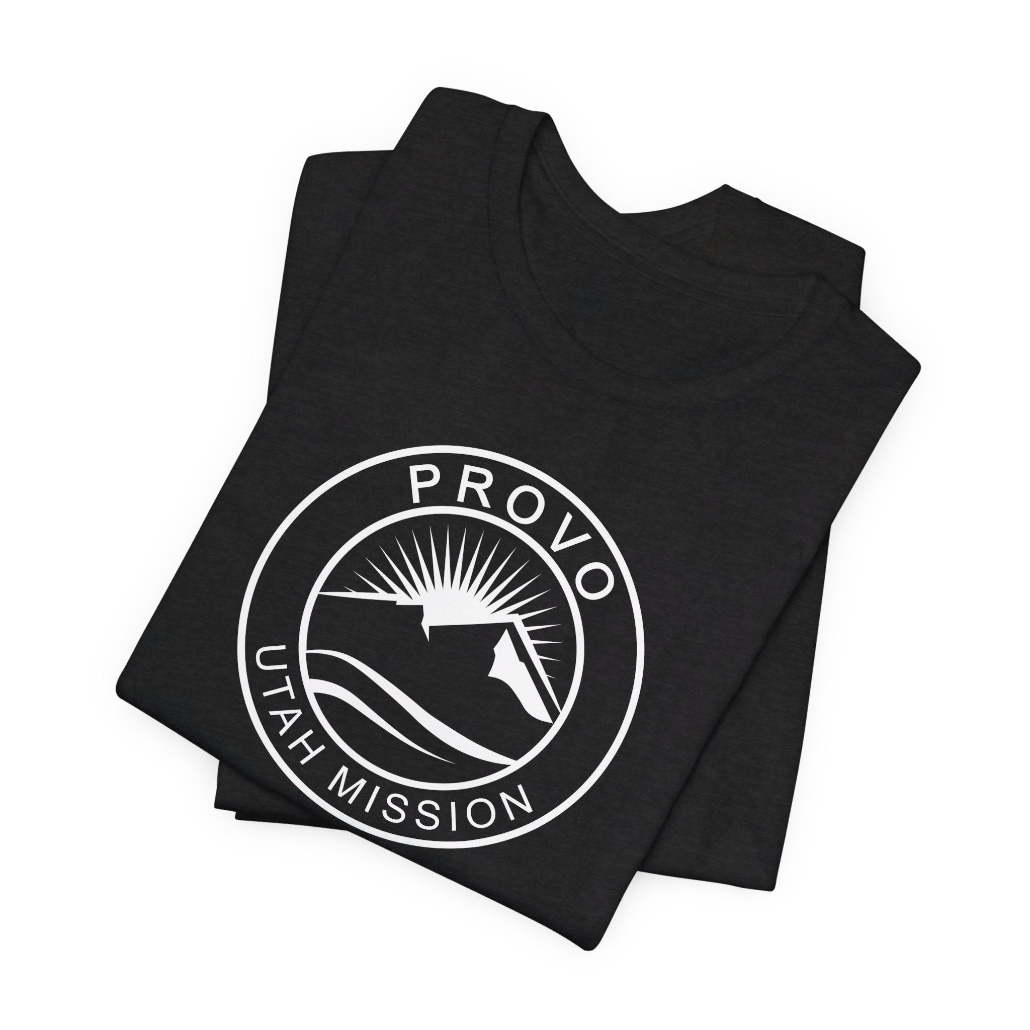 Utah Provo Mission Circular Monochrome Logo T-Shirt - Mission Wishlist - LDS Missionary Gift Store