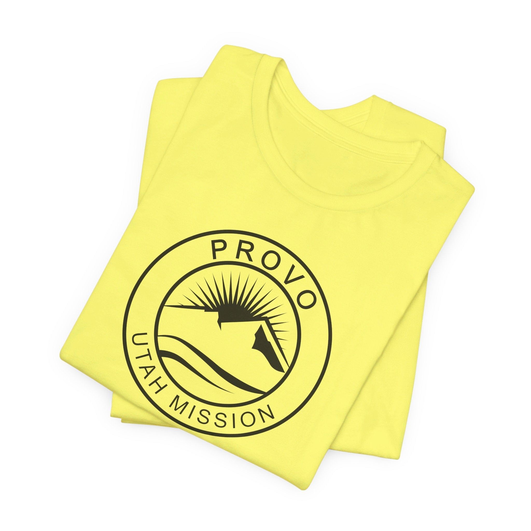 Utah Provo Mission Circular Monochrome Logo T-Shirt - Mission Wishlist - LDS Missionary Gift Store