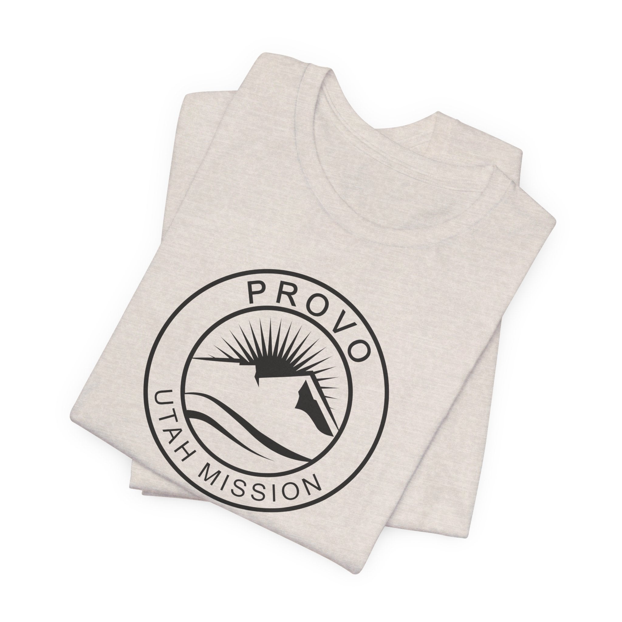 Utah Provo Mission Circular Monochrome Logo T-Shirt - Mission Wishlist - LDS Missionary Gift Store