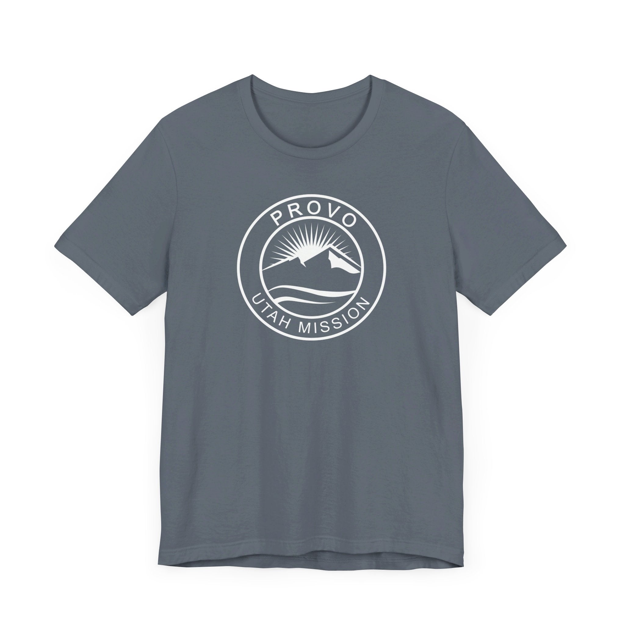 Utah Provo Mission Circular Monochrome Logo T-Shirt - Mission Wishlist - LDS Missionary Gift Store