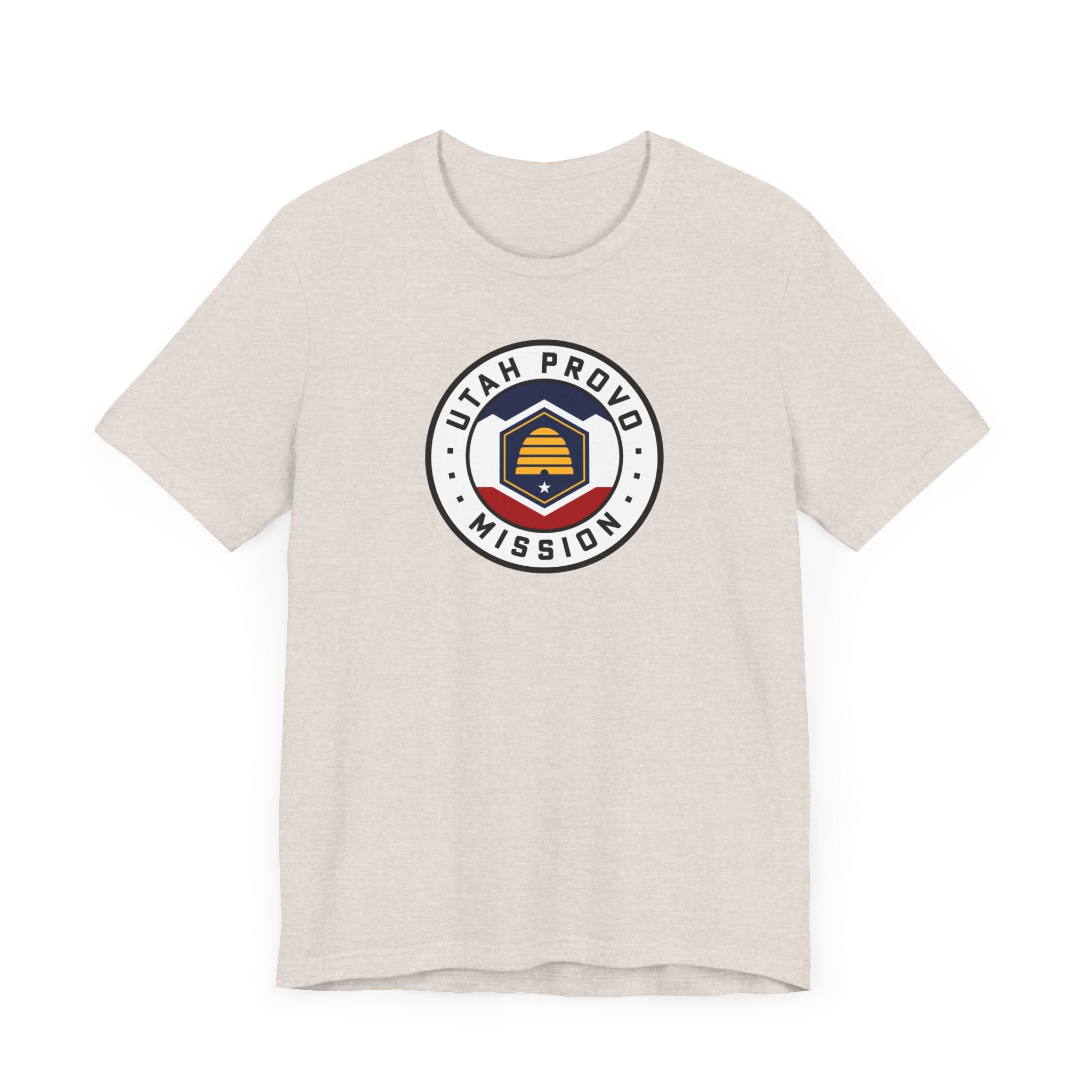 Utah Provo Mission State Flag Logo (White Border) T-shirt - Mission Wishlist - LDS Missionary Gift Store