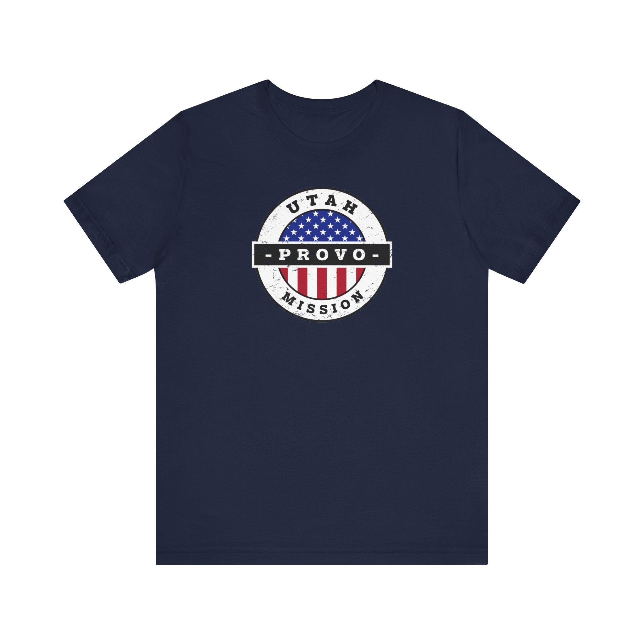 Utah Provo Mission Vintage Circular USA Flag T-Shirt - Mission Wishlist - LDS Missionary Gift Store
