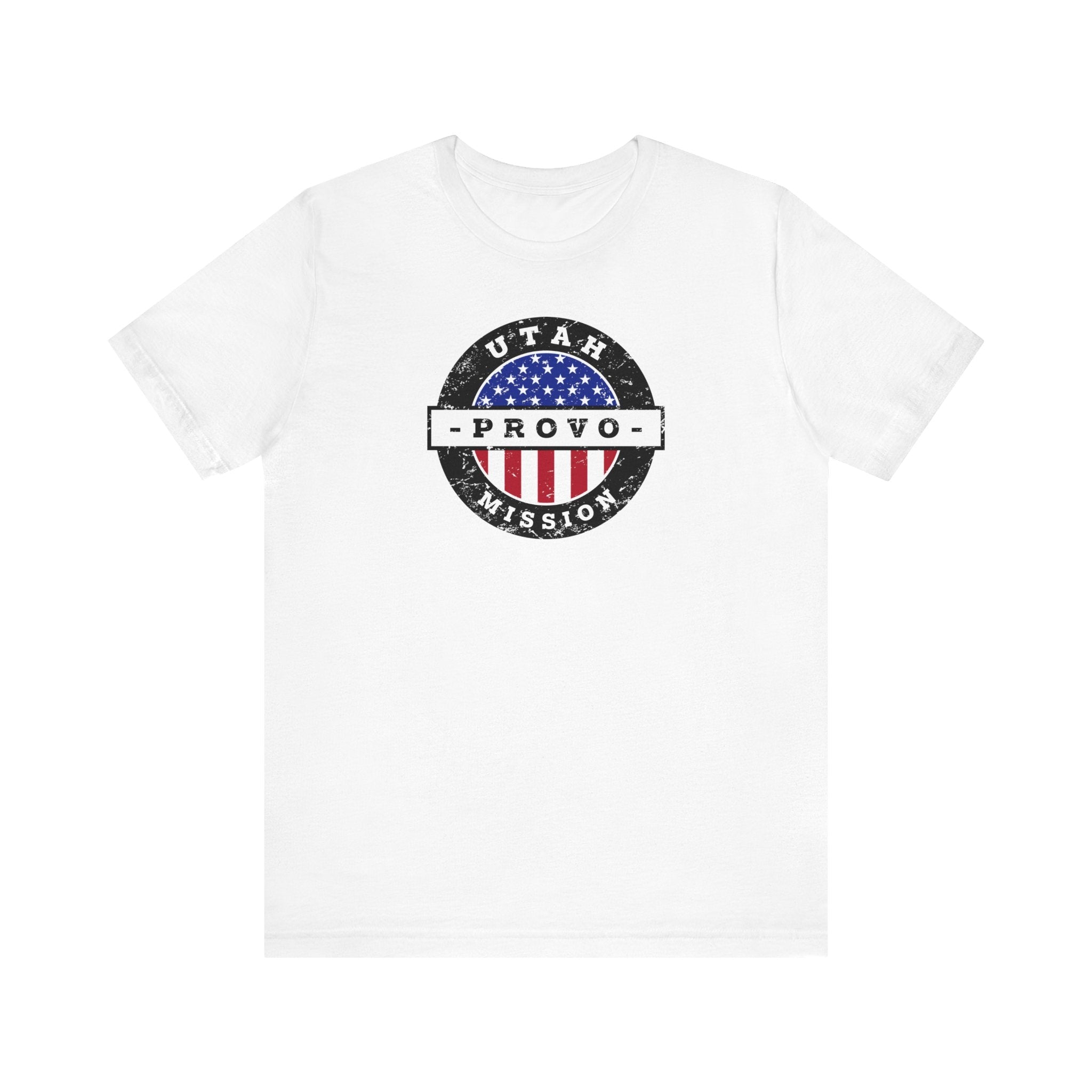 Utah Provo Mission Vintage Circular USA Flag T-Shirt - Mission Wishlist - LDS Missionary Gift Store