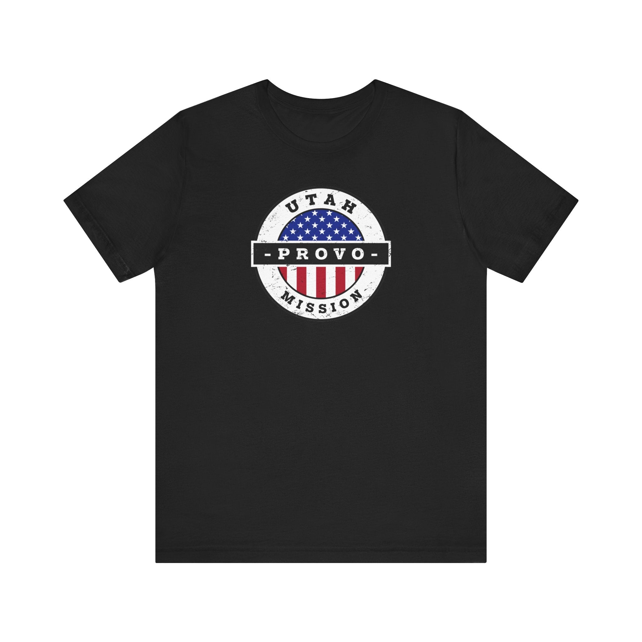 Utah Provo Mission Vintage Circular USA Flag T-Shirt - Mission Wishlist - LDS Missionary Gift Store