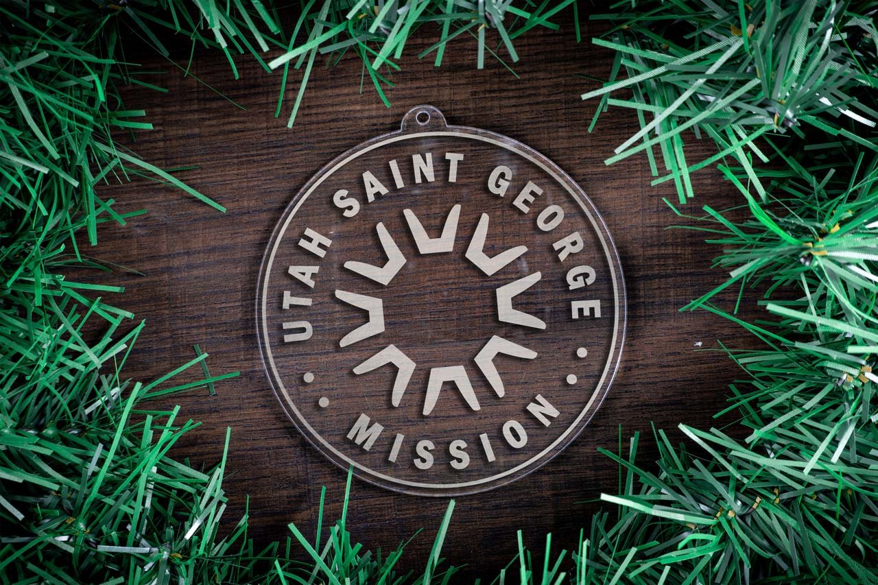 Utah Saint George Mission Christmas Ornament - Latter-Day Saint LDS Missionary Gift - Book of Mormon