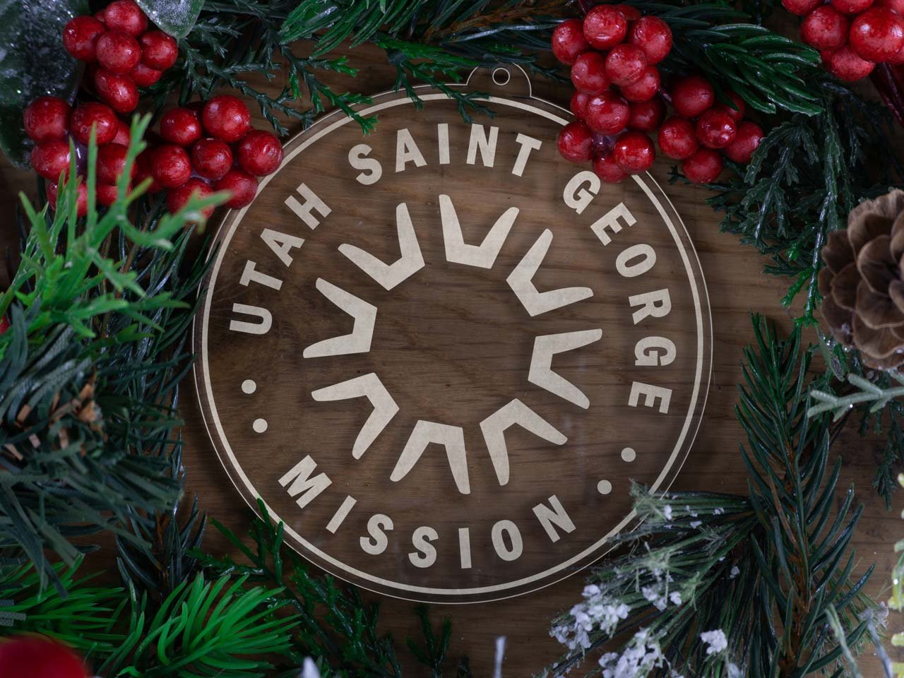 Utah Saint George Mission Christmas Ornament - Latter-Day Saint LDS Missionary Gift - Book of Mormon