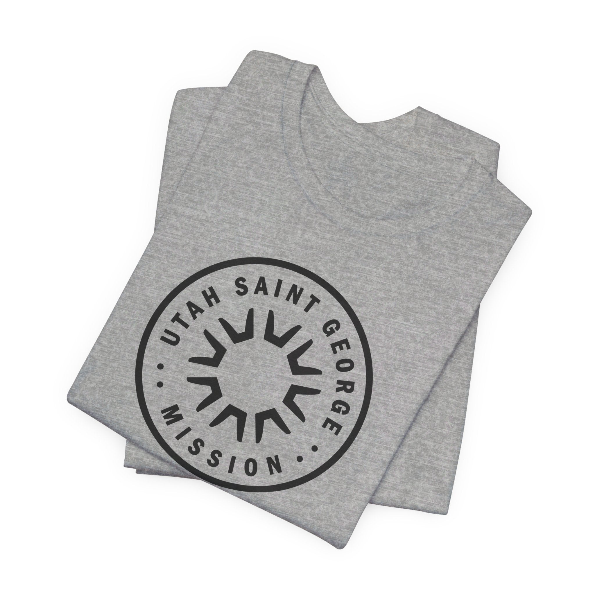 Utah Saint George Mission Circular Monochrome Logo T-Shirt - Mission Wishlist - LDS Missionary Gift Store