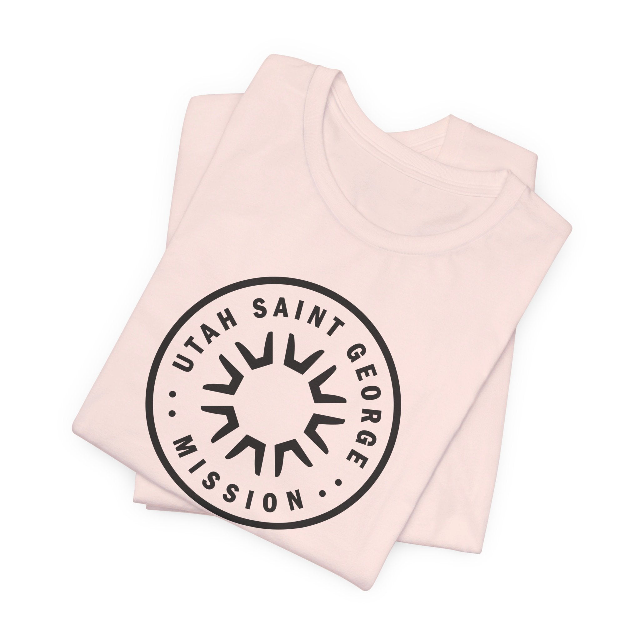 Utah Saint George Mission Circular Monochrome Logo T-Shirt - Mission Wishlist - LDS Missionary Gift Store