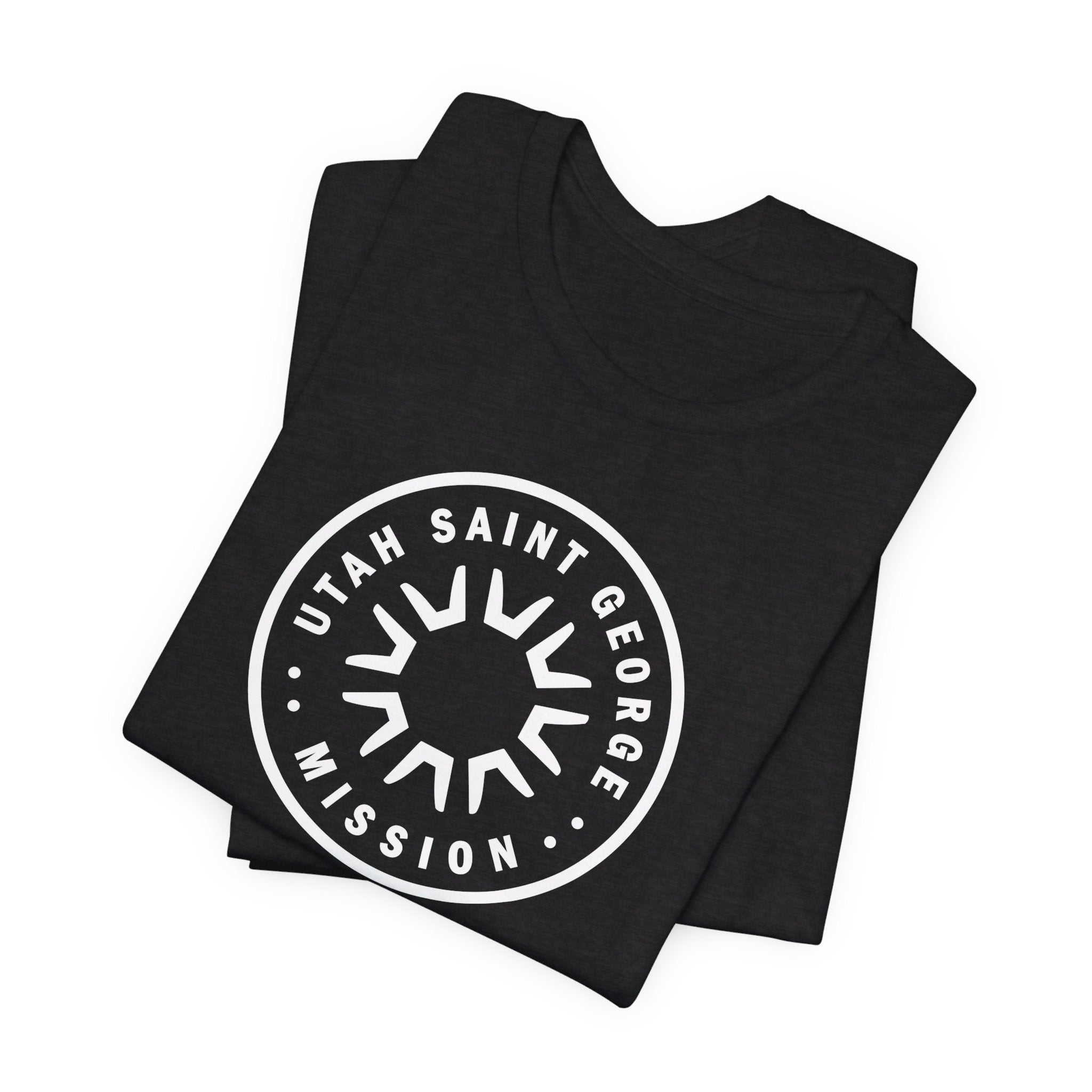 Utah Saint George Mission Circular Monochrome Logo T-Shirt - Mission Wishlist - LDS Missionary Gift Store