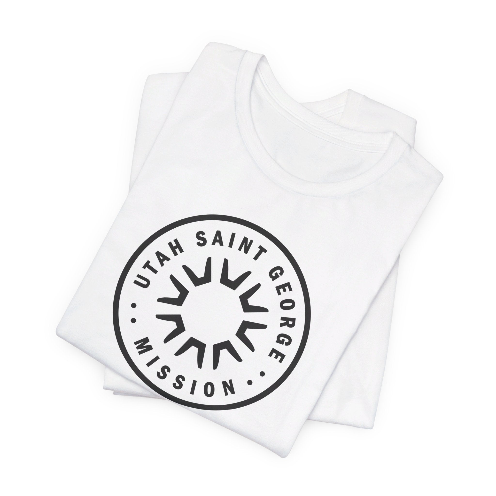 Utah Saint George Mission Circular Monochrome Logo T-Shirt - Mission Wishlist - LDS Missionary Gift Store