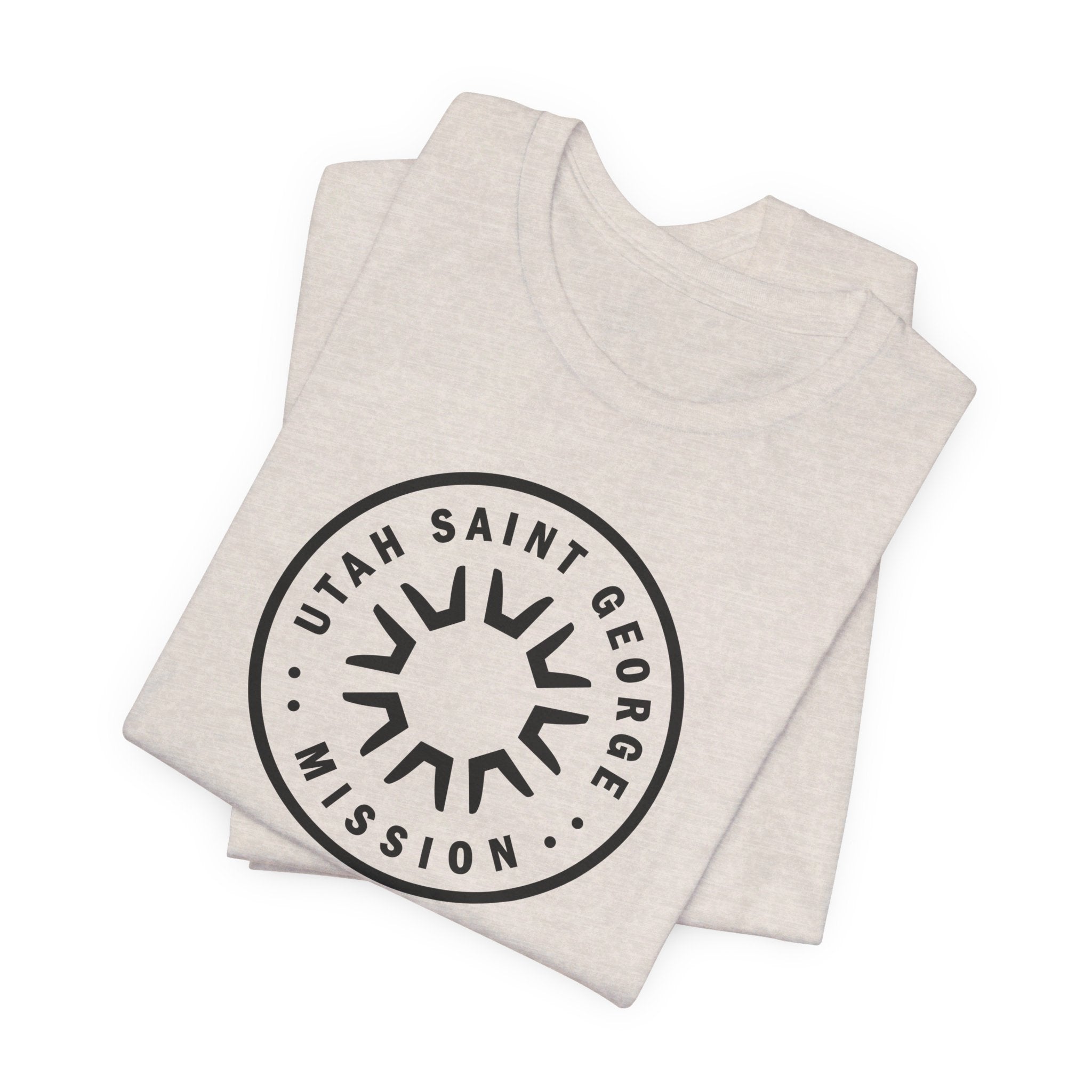 Utah Saint George Mission Circular Monochrome Logo T-Shirt - Mission Wishlist - LDS Missionary Gift Store