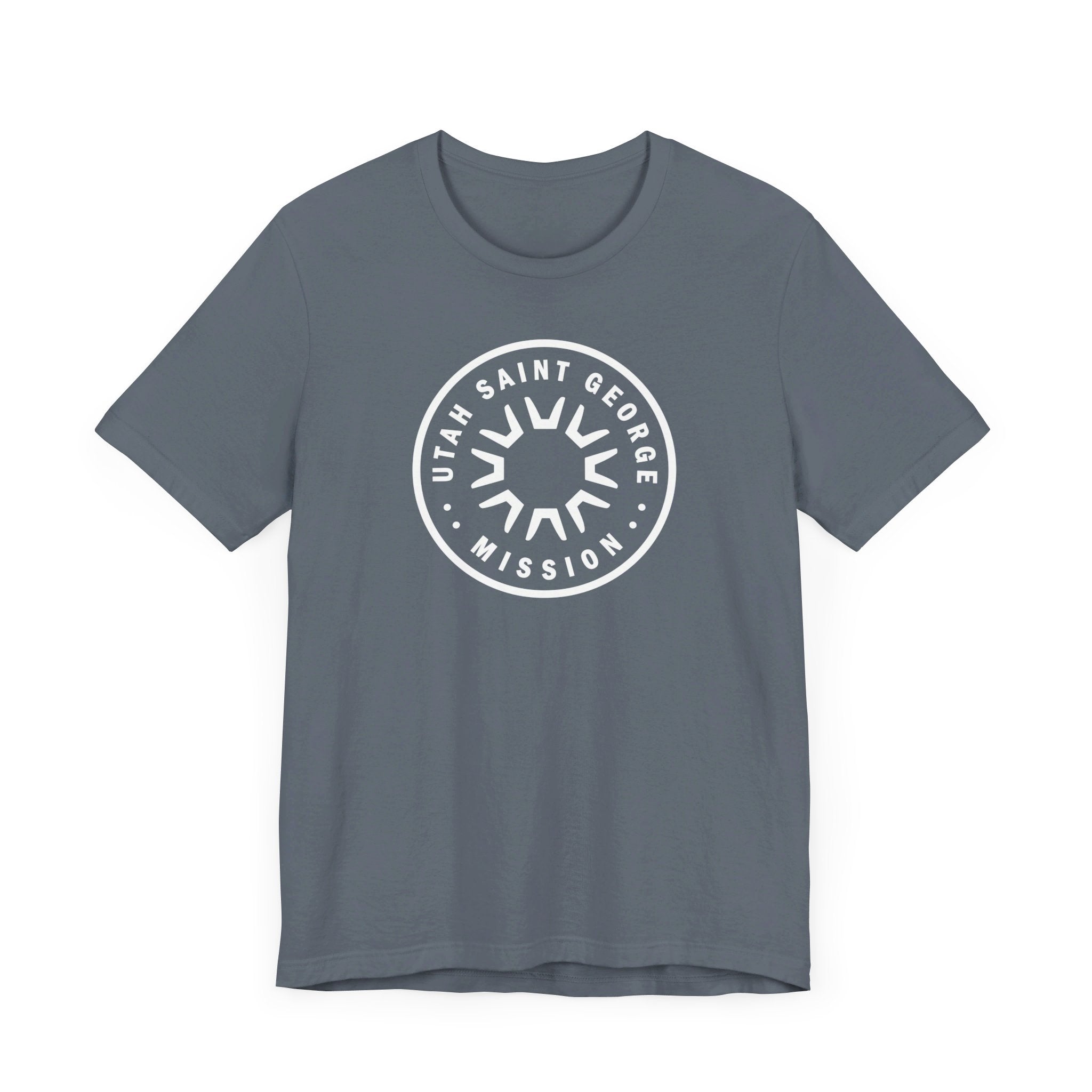 Utah Saint George Mission Circular Monochrome Logo T-Shirt - Mission Wishlist - LDS Missionary Gift Store