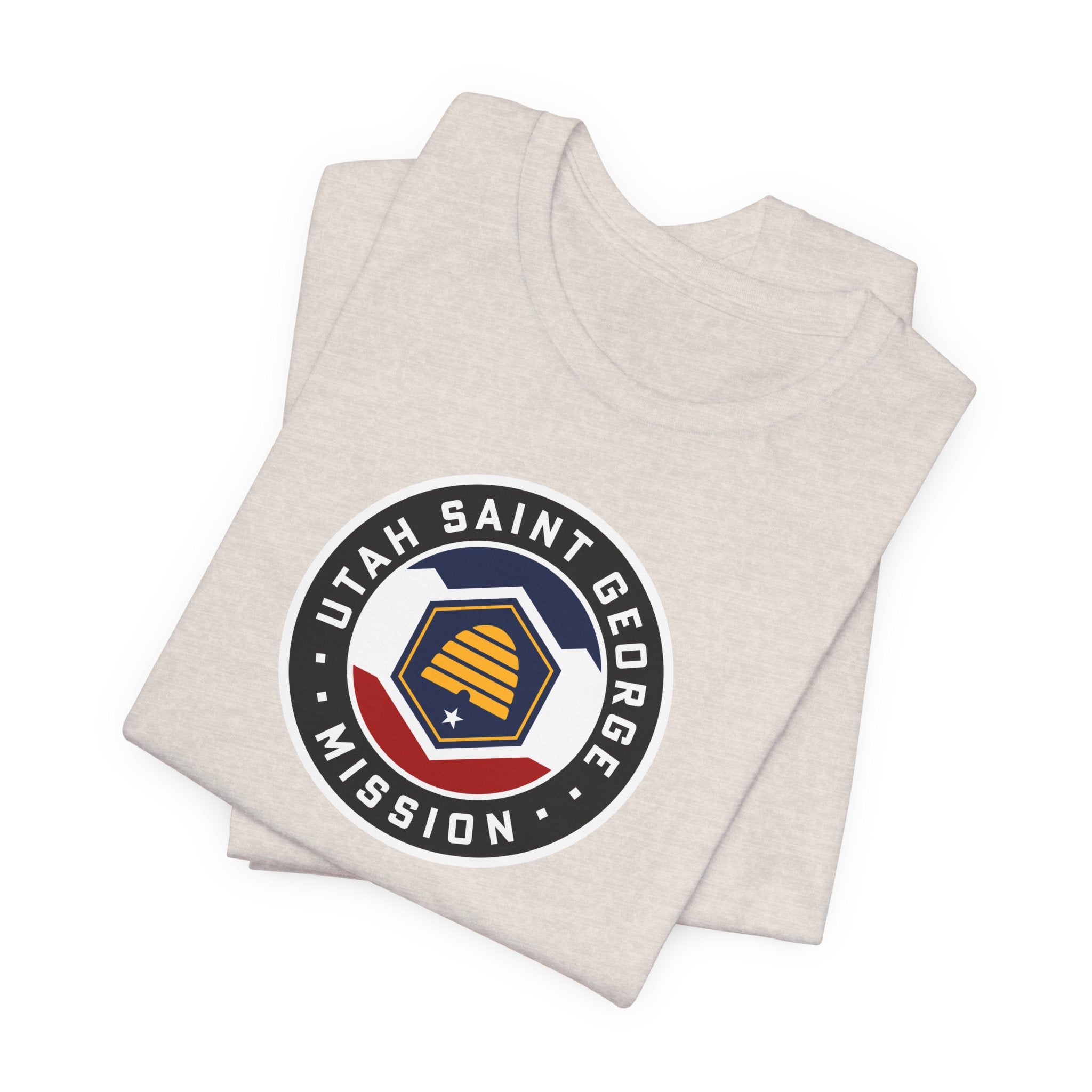 Utah Saint George Mission State Flag Logo (Black Border) T-shirt - Mission Wishlist - LDS Missionary Gift Store
