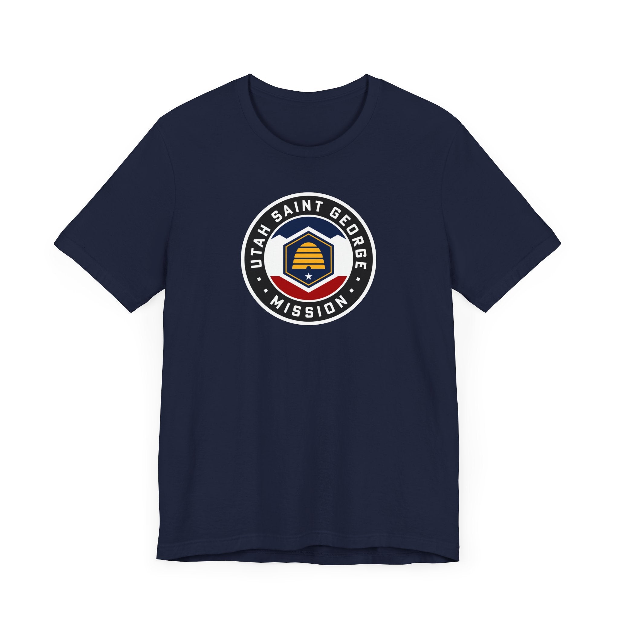 Utah Saint George Mission State Flag Logo (Black Border) T-shirt - Mission Wishlist - LDS Missionary Gift Store