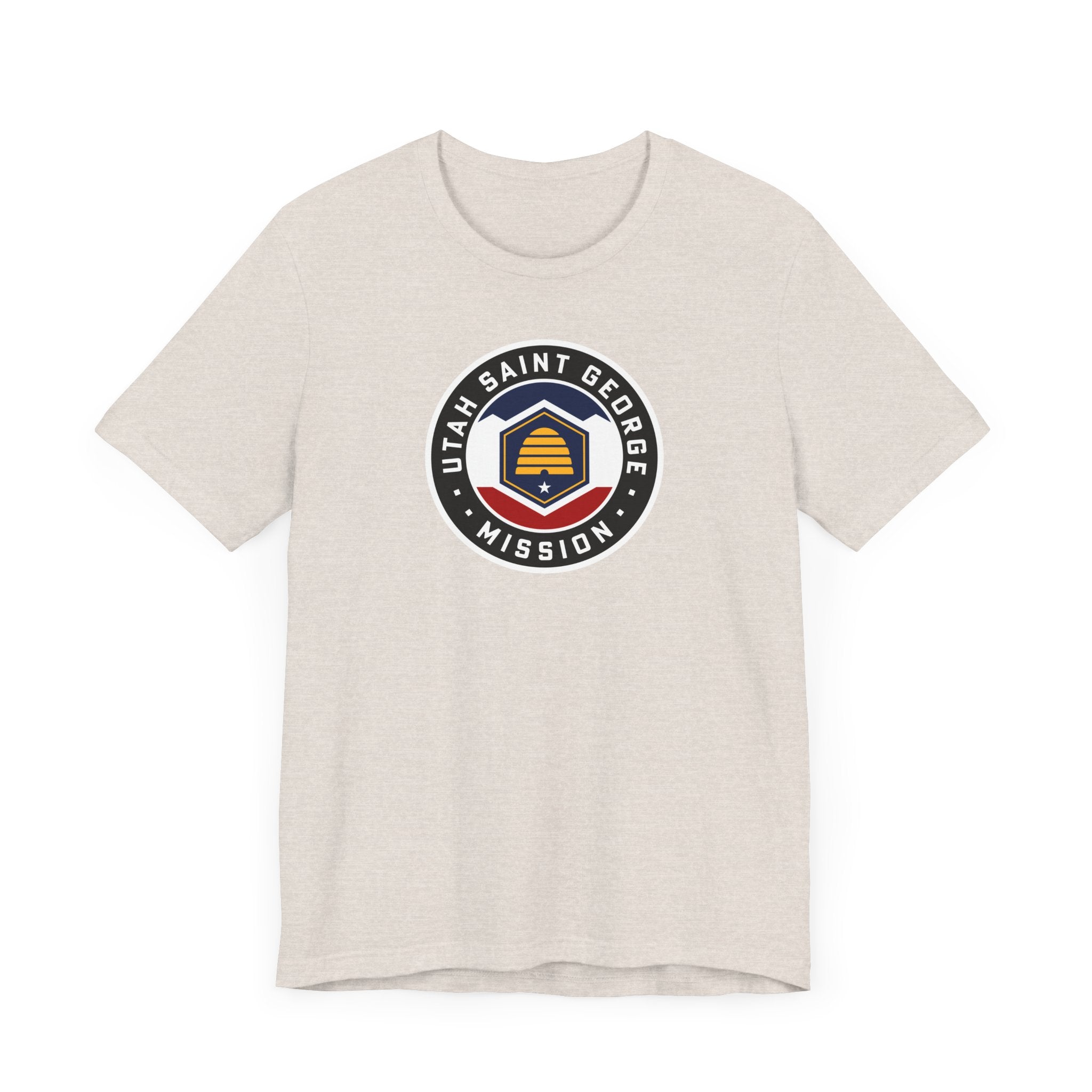 Utah Saint George Mission State Flag Logo (Black Border) T-shirt - Mission Wishlist - LDS Missionary Gift Store