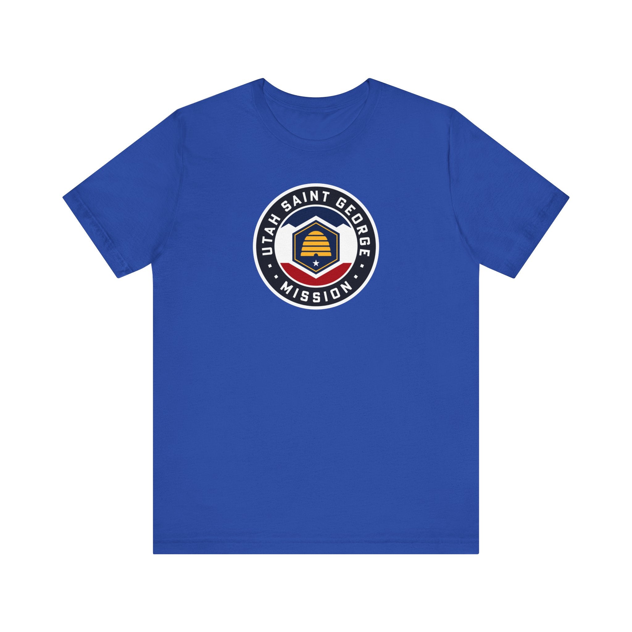 Utah Saint George Mission State Flag Logo (Black Border) T-shirt - Mission Wishlist - LDS Missionary Gift Store