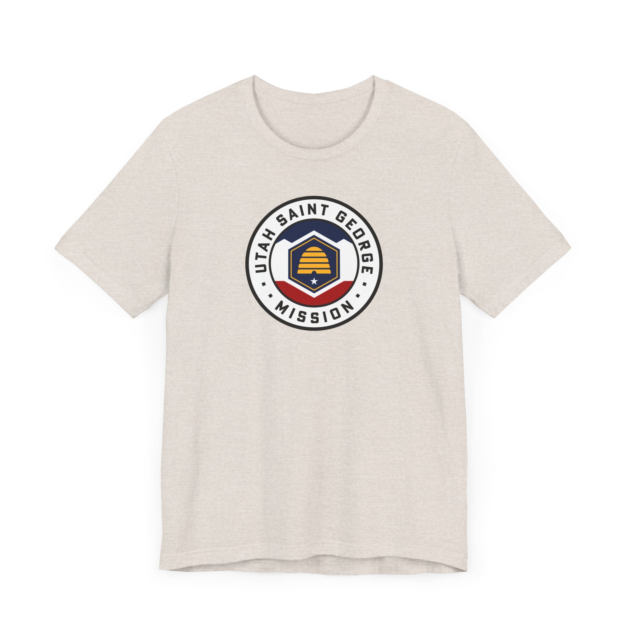 Utah Saint George Mission State Flag Logo (White Border) T-shirt - Mission Wishlist - LDS Missionary Gift Store