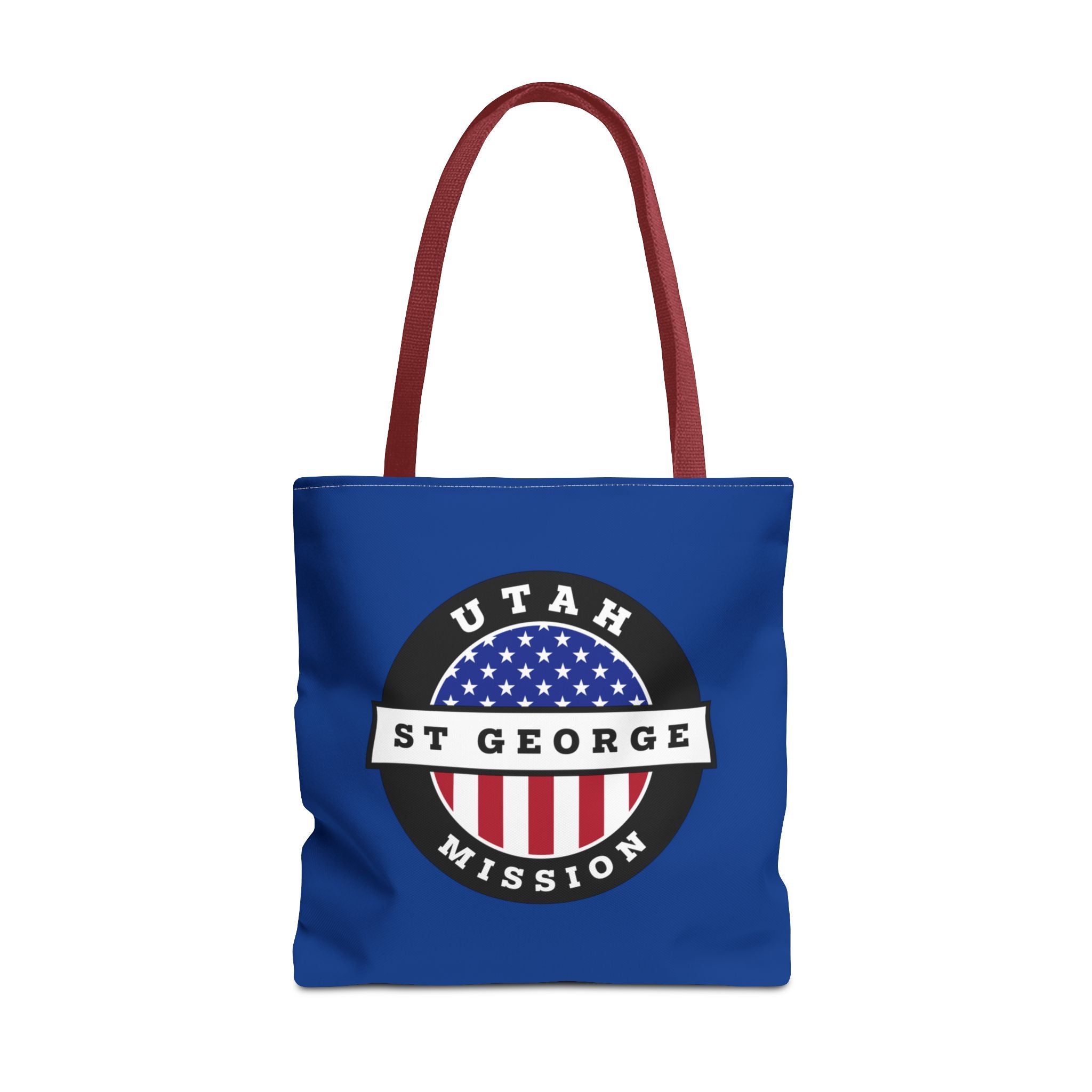 Utah Saint George Mission USA Flag Logo Tote Bag Blue - Mission Wishlist - LDS Missionary Gift Store