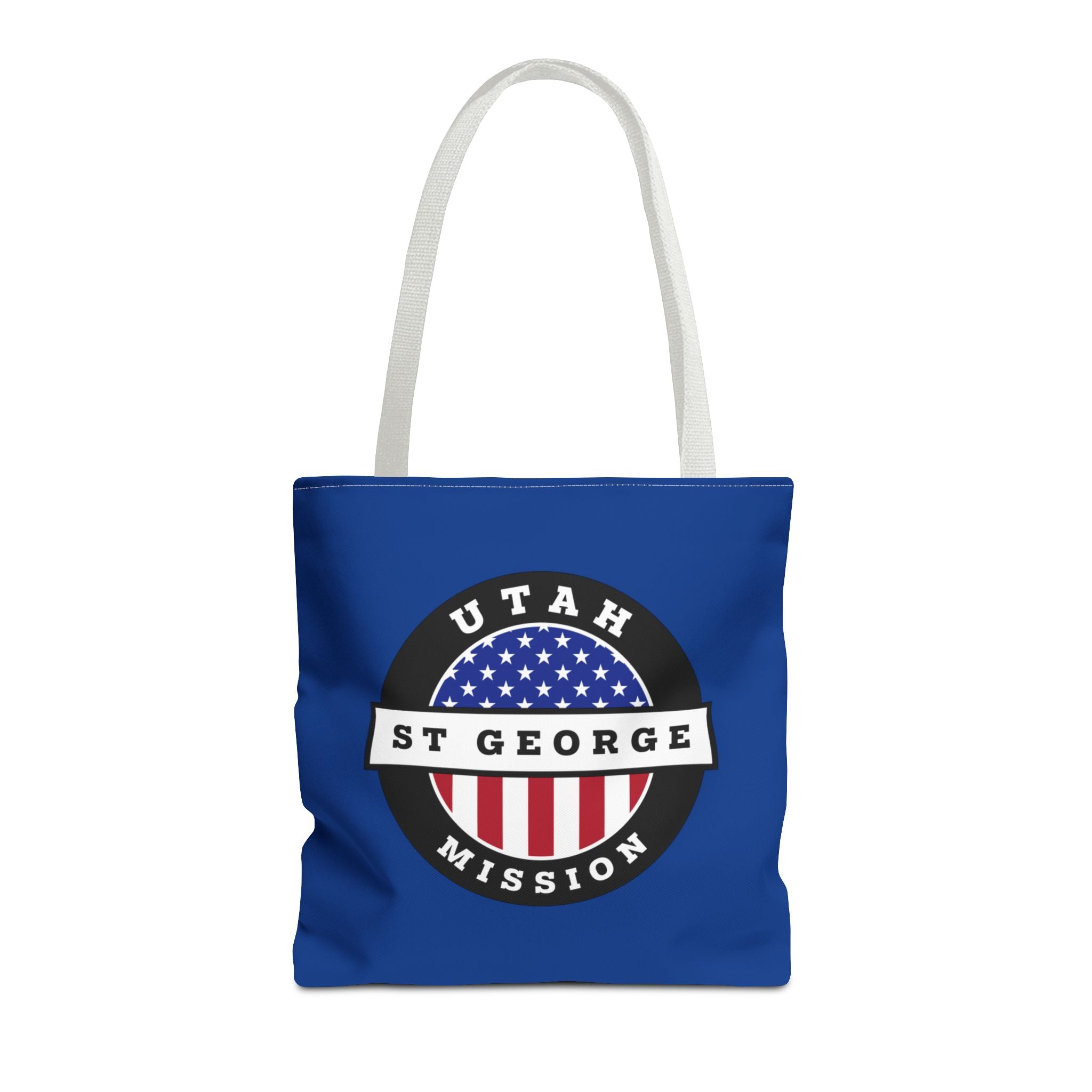 Utah Saint George Mission USA Flag Logo Tote Bag Blue - Mission Wishlist - LDS Missionary Gift Store