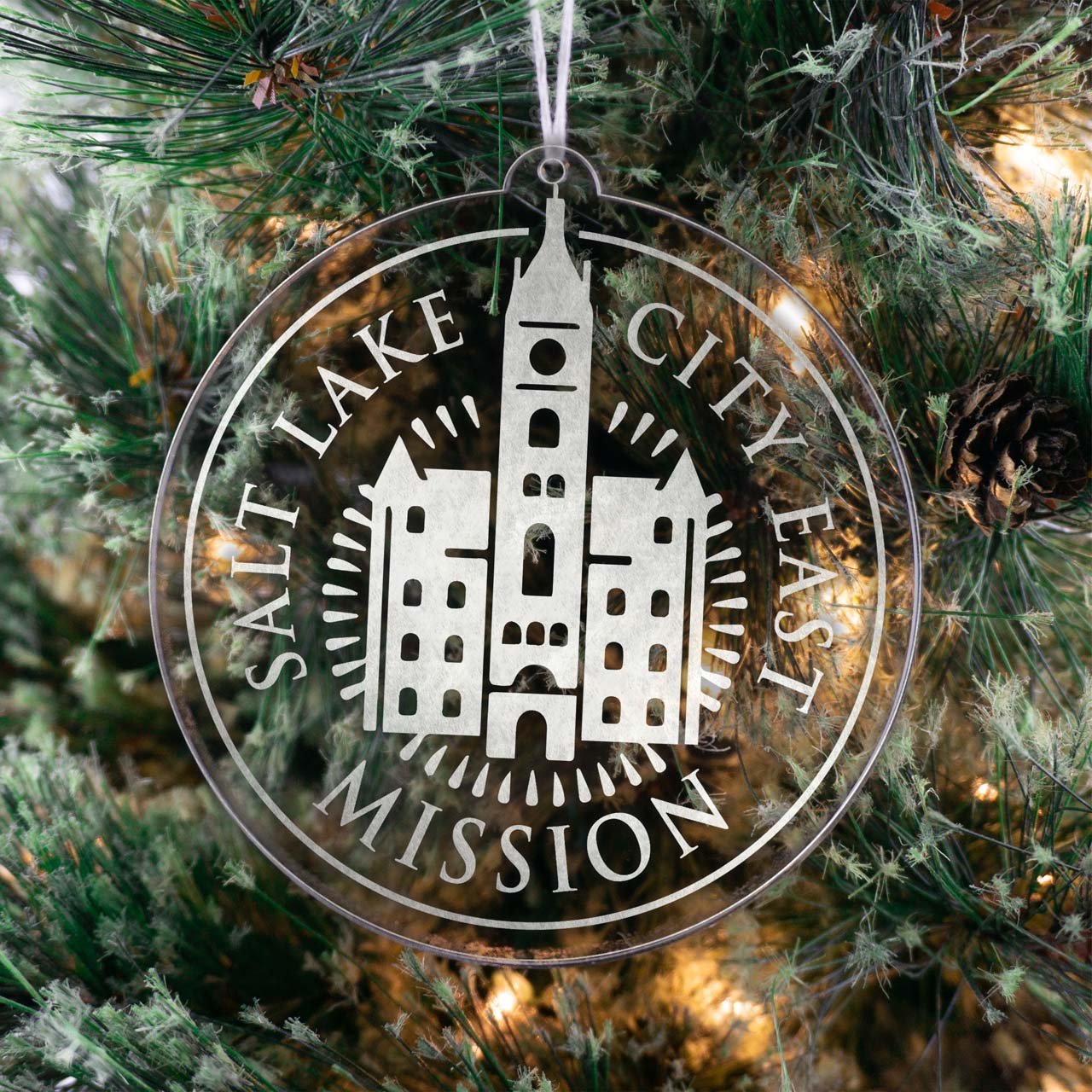 Utah Salt Lake City East Mission Christmas Ornament - Latter-Day Saint LDS Missionary Gift - Book of Mormon