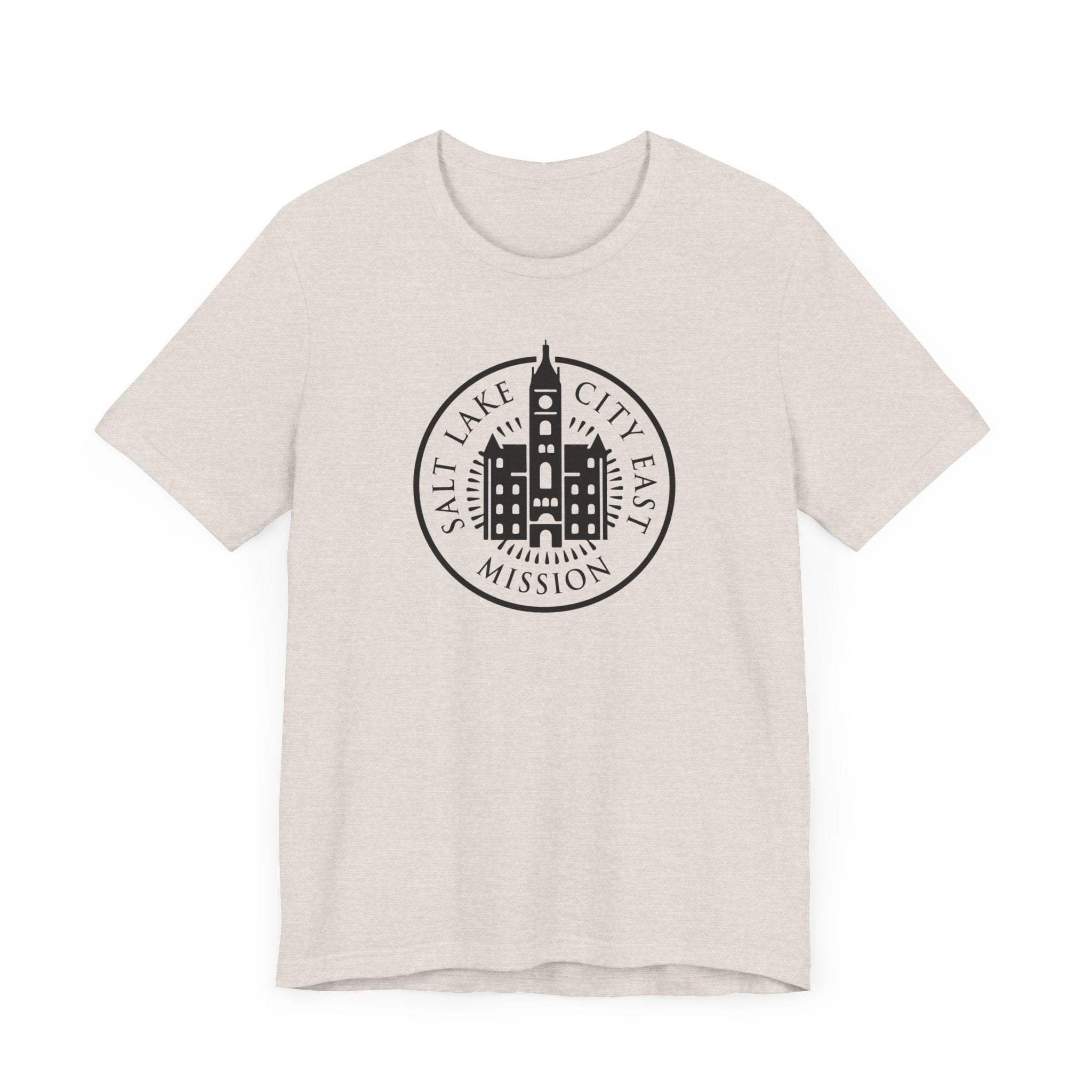 Utah Salt Lake City East Mission Circular Monochrome Logo T-Shirt - Mission Wishlist - LDS Missionary Gift Store